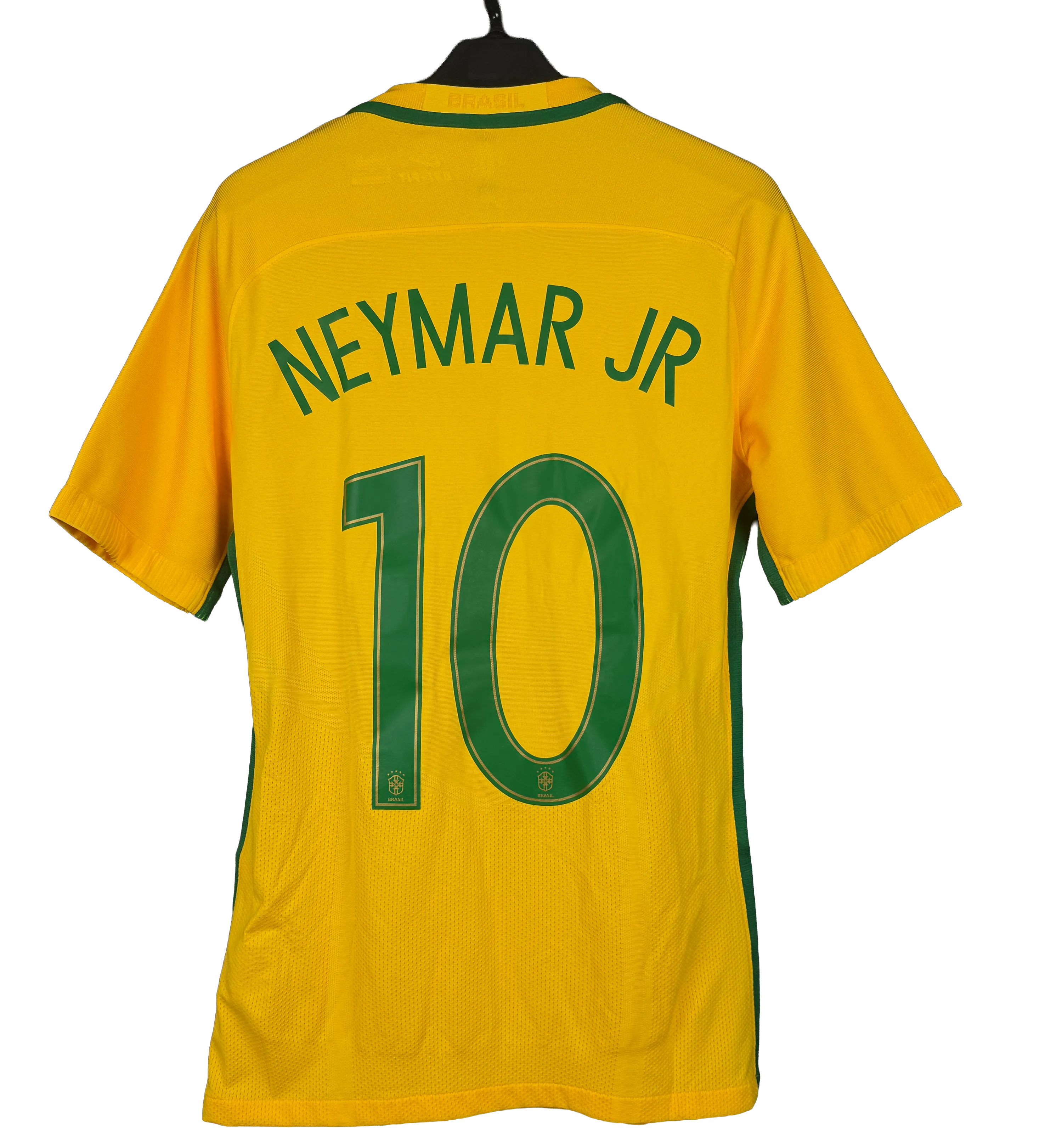 Camisa Brasil - Neymar Jr. #10 - Amistosos 2016 - Preparada para Jogo - Autografada pelo Ídolo — imagem 2 de 3