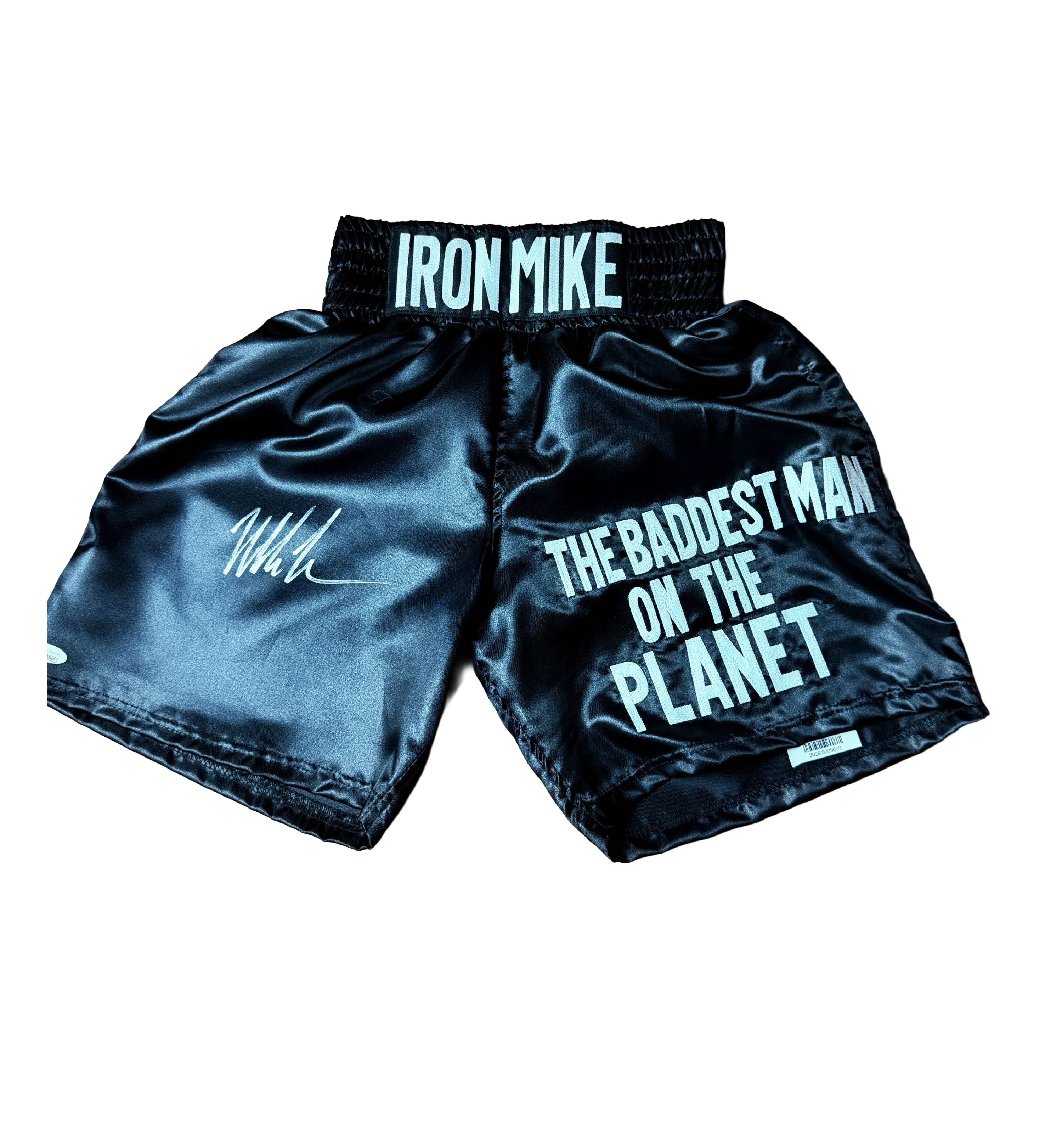 Calcao Oficial - Mike Tyson - Iron Mike - The Baddest Man on the Planet - Autografado pelo Pugilista Campeao Mike Tyson - Com Certificado de Autenticidade JSA — imagem 1 de 5
