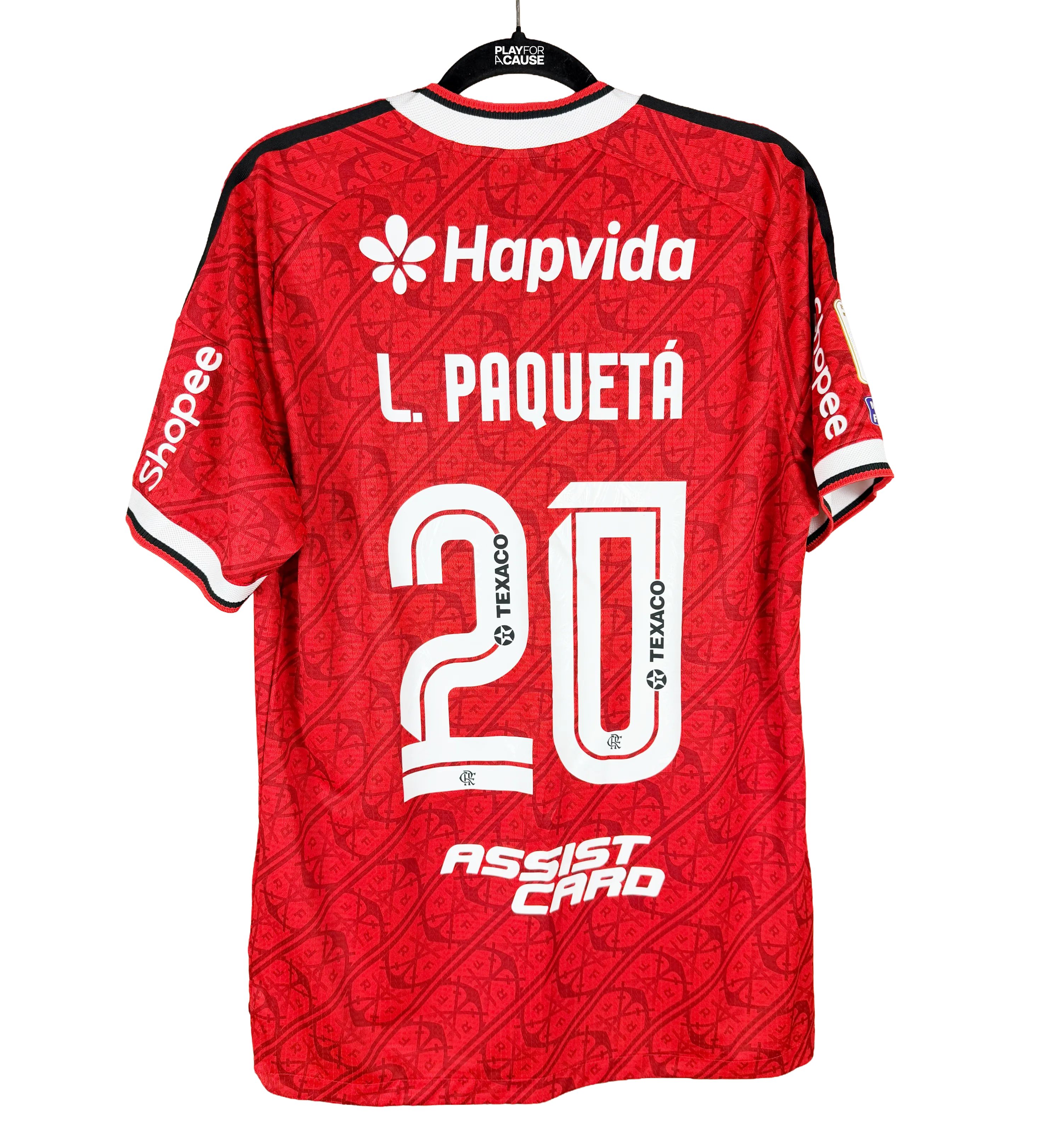 Camiseta del Flamengo - Paqueta #20 - Campeonato Brasileño 2026 - Mirassol 1 x 5 Flamengo - Autografada por todo el plantel — imagem 2 de 3
