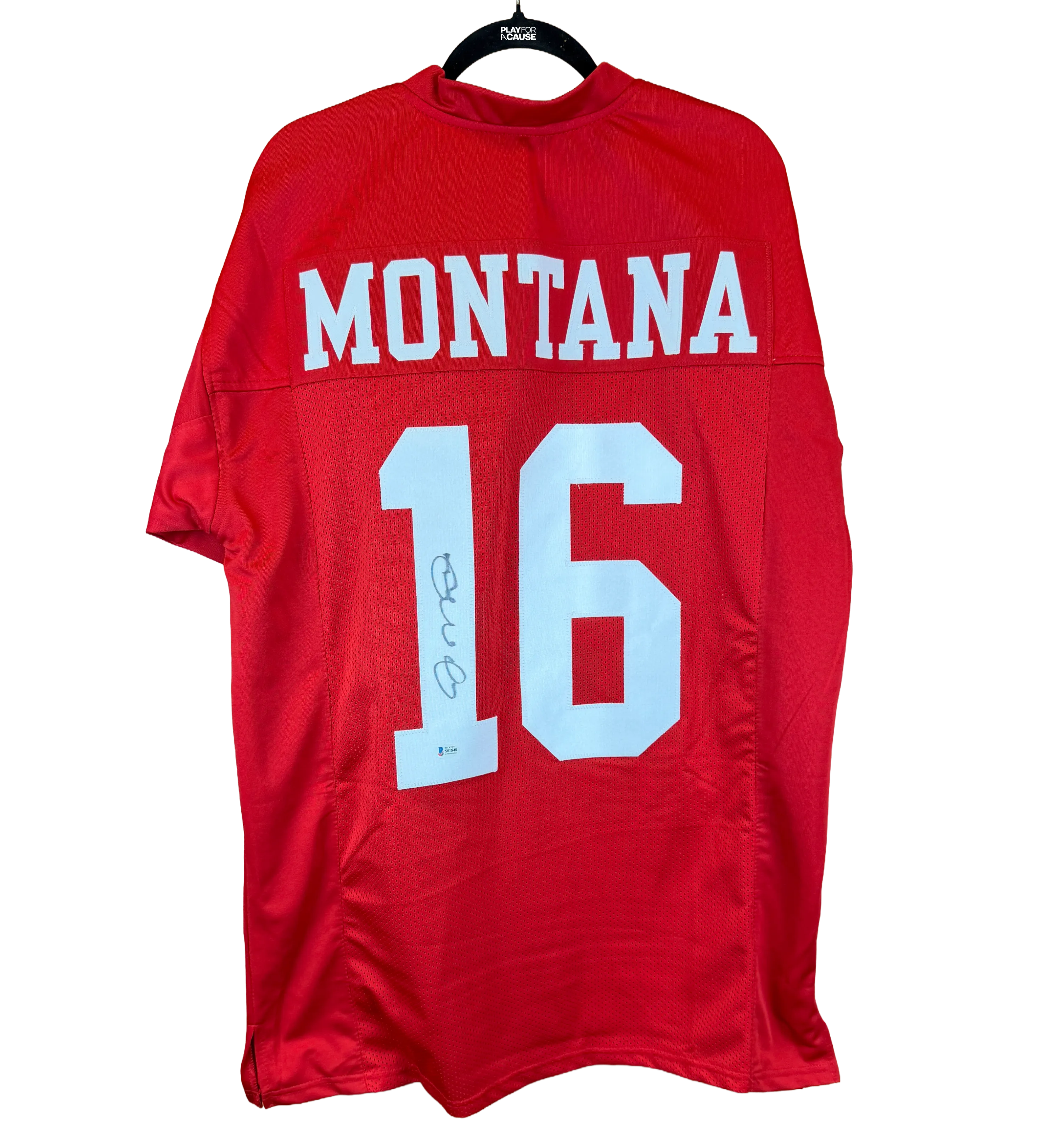 Camisa Autografada Oficial San Francisco 49ers Joe Montana Temporada 1990 Campeão do Super Bowl XXIV — imagem 2 de 4