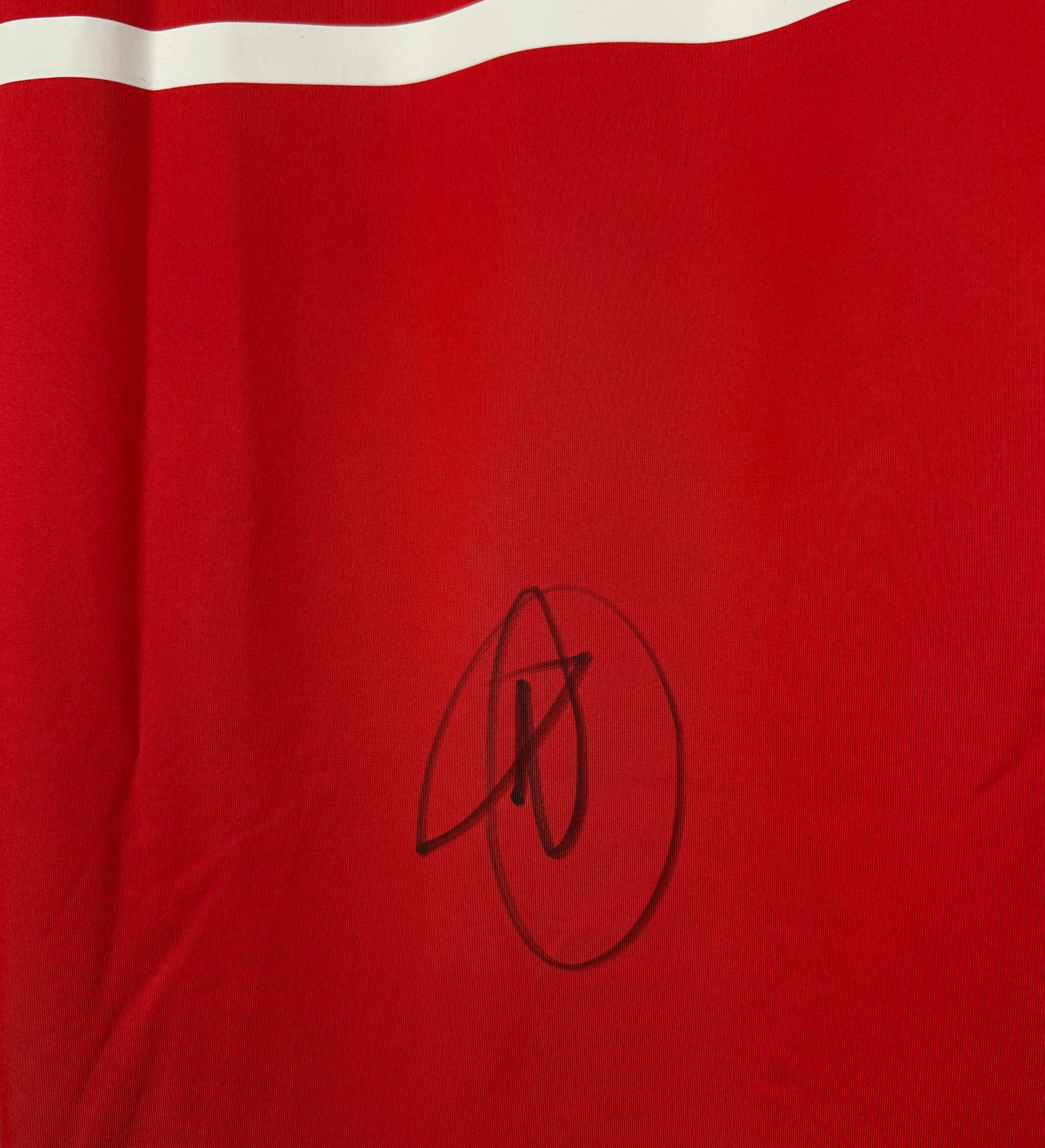 Shirt Novak Djokovic – Lacoste Red – Same as Worn vs Rafael Nadal – Signed by the Legend – PSA (Professional Sports Authenticator) Certified — imagem 5 de 6