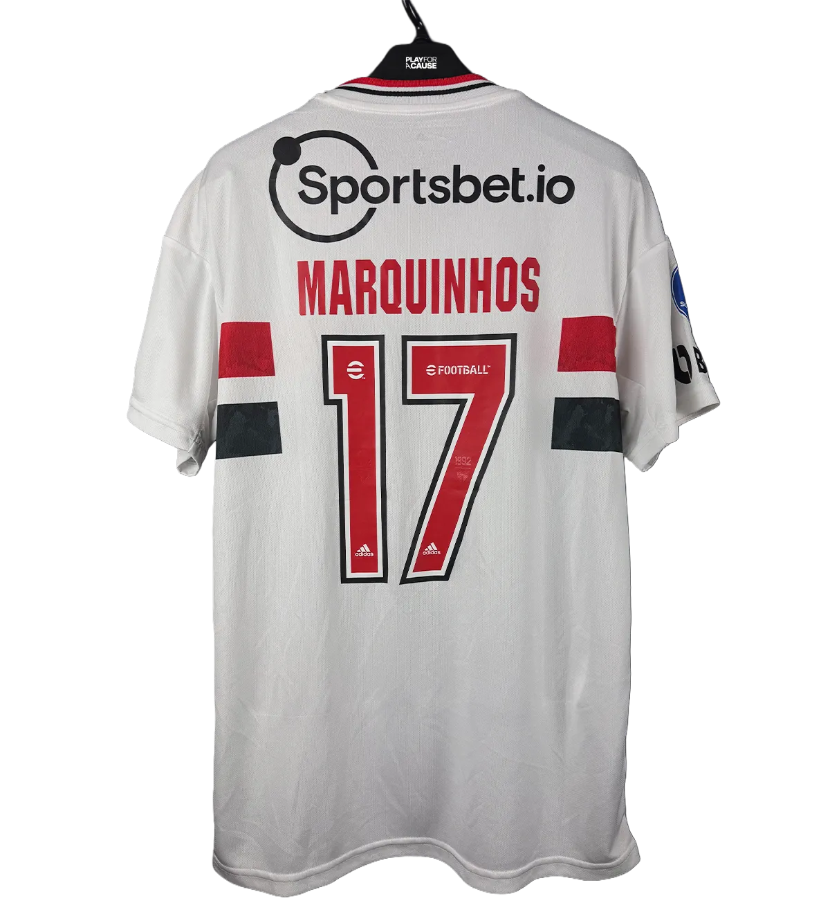 Camisa Autografada São Paulo Marquinhos Sulamericana 2022 — imagem 2 de 4