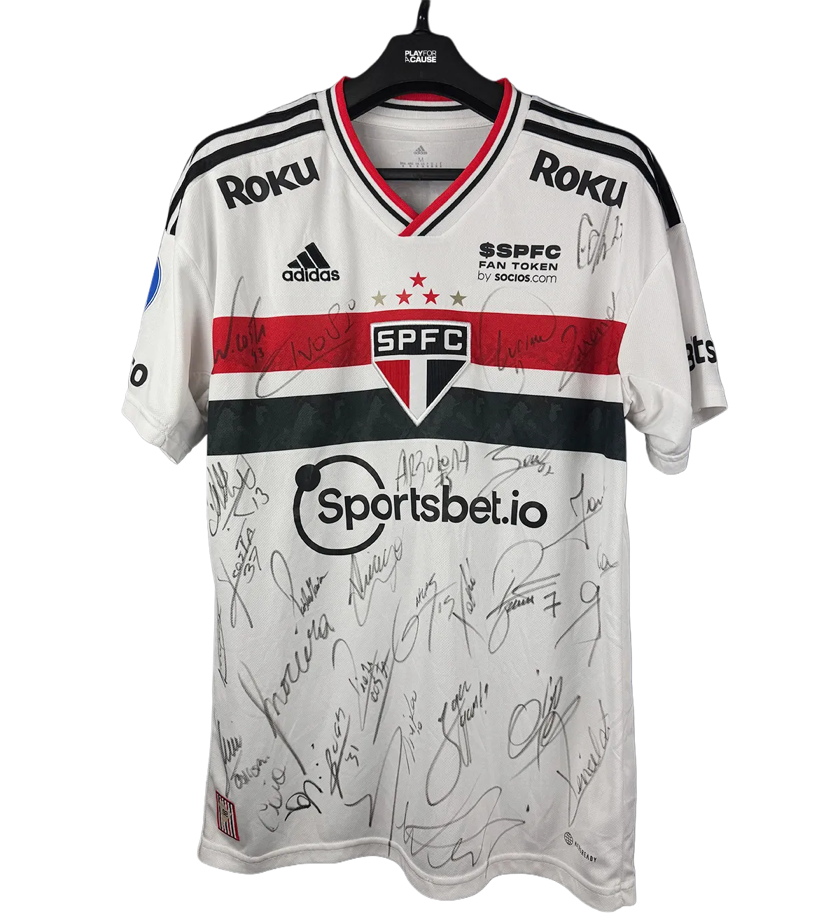 Camisa Autografada São Paulo Marquinhos Sulamericana 2022 — imagem 1 de 4