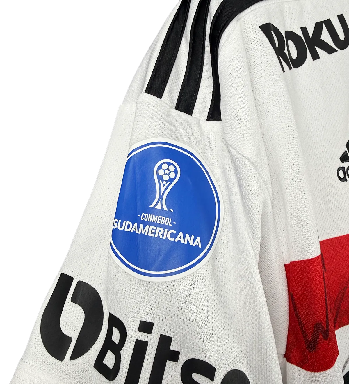 Camisa Autografada São Paulo Marquinhos Sulamericana 2022 — imagem 4 de 4