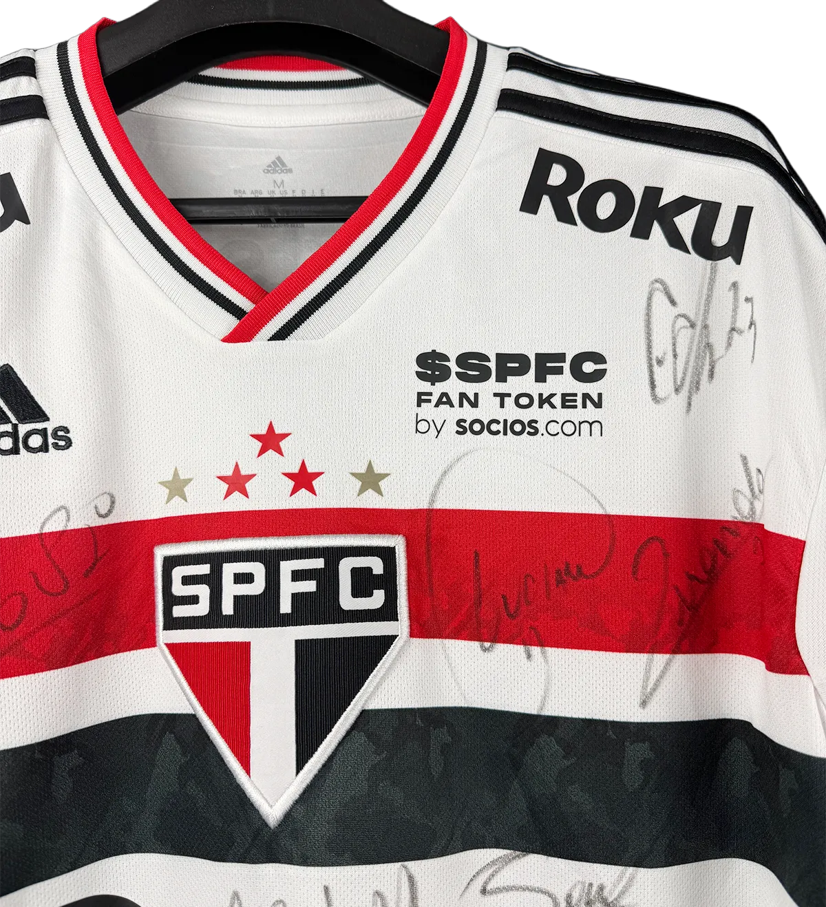 Camisa Autografada São Paulo Marquinhos Sulamericana 2022 — imagem 3 de 4