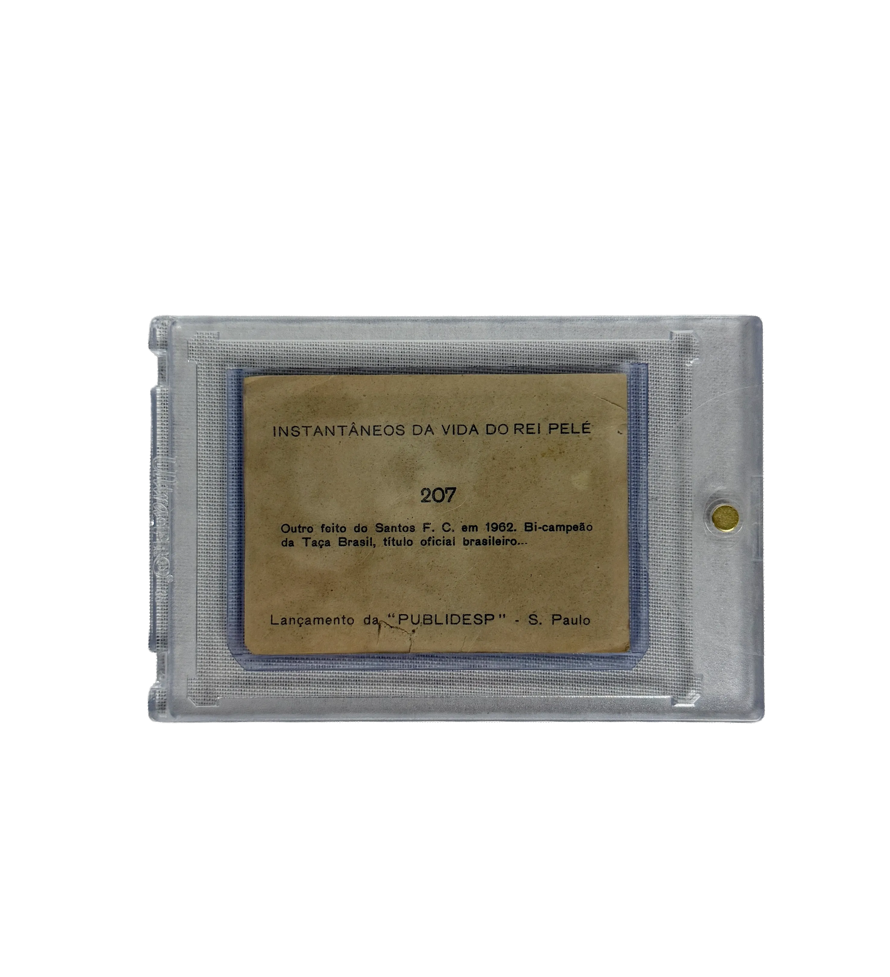 Medalla Oficial FIFA 45º Congreso en México 1986 Entregada a Pelé + Cromo de Pelé 1965 Autografiado por el Rey — imagem 3 de 5