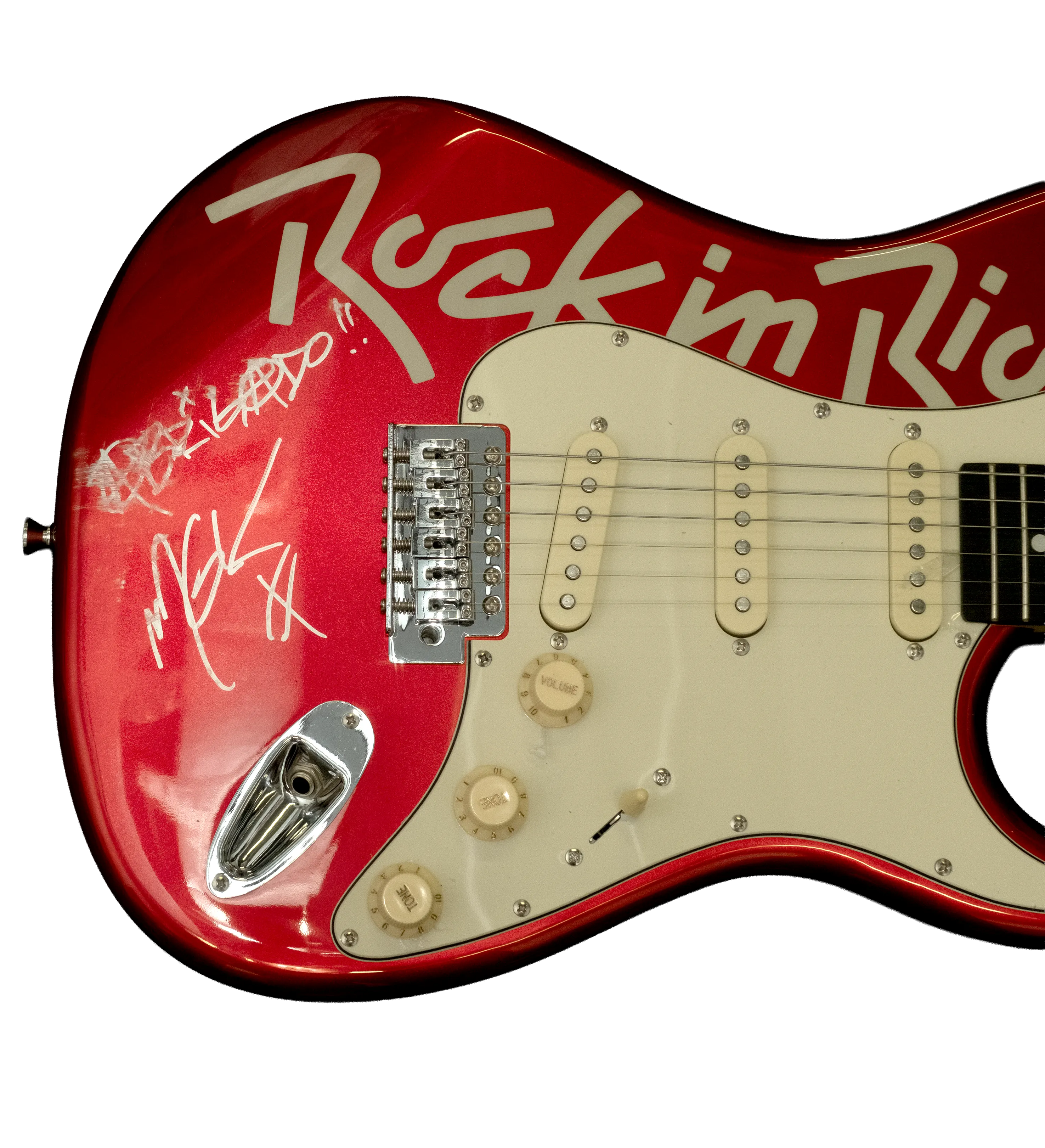 Guitarra Autografada Machine Gun Kelly Rock In Rio 2026 — imagem 2 de 2