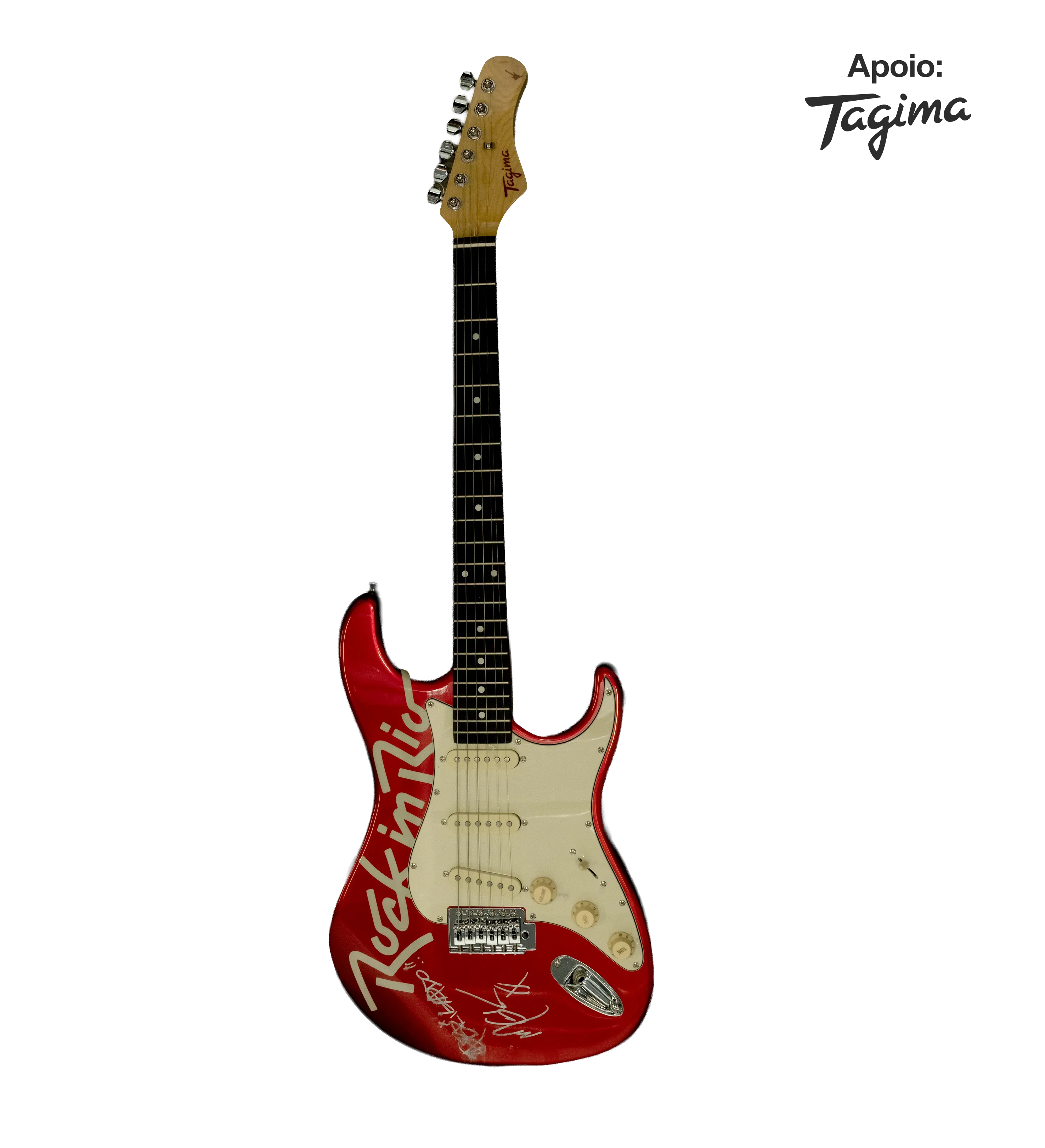 Guitarra Autografada Machine Gun Kelly Rock In Rio 2026 — imagem 1 de 2