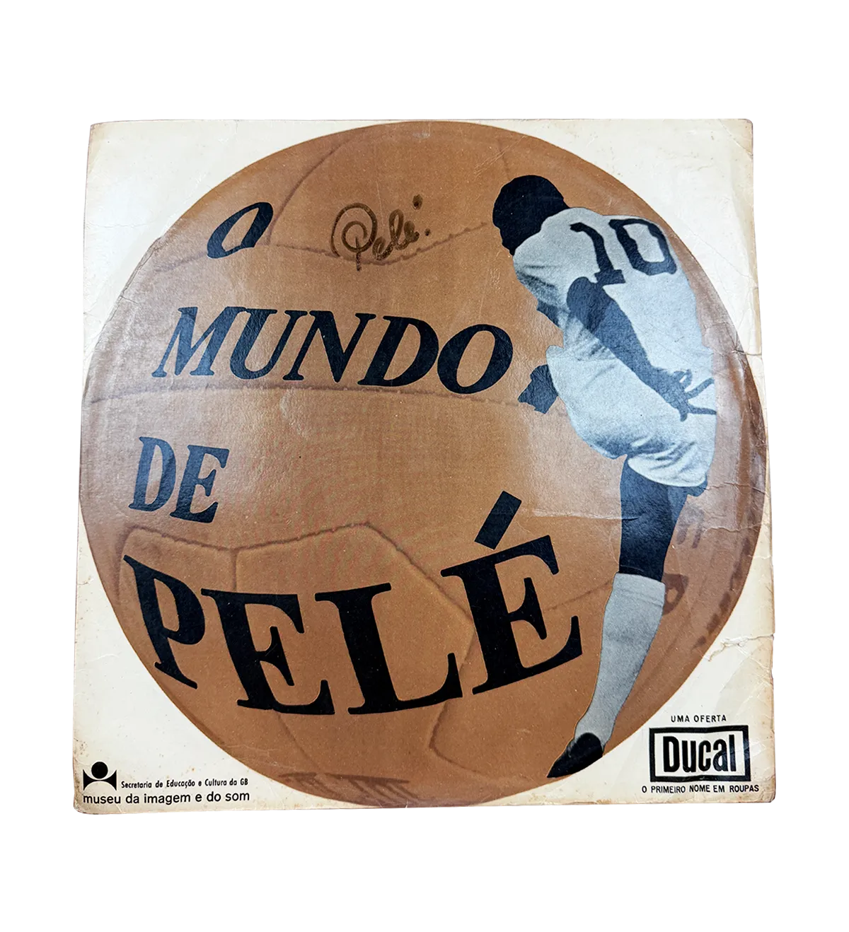 LP The World of Pelé – Museum of Image and Sound – Red Letters – 1969 – MIS-018 – Autographed by King Pelé — imagem 2 de 6