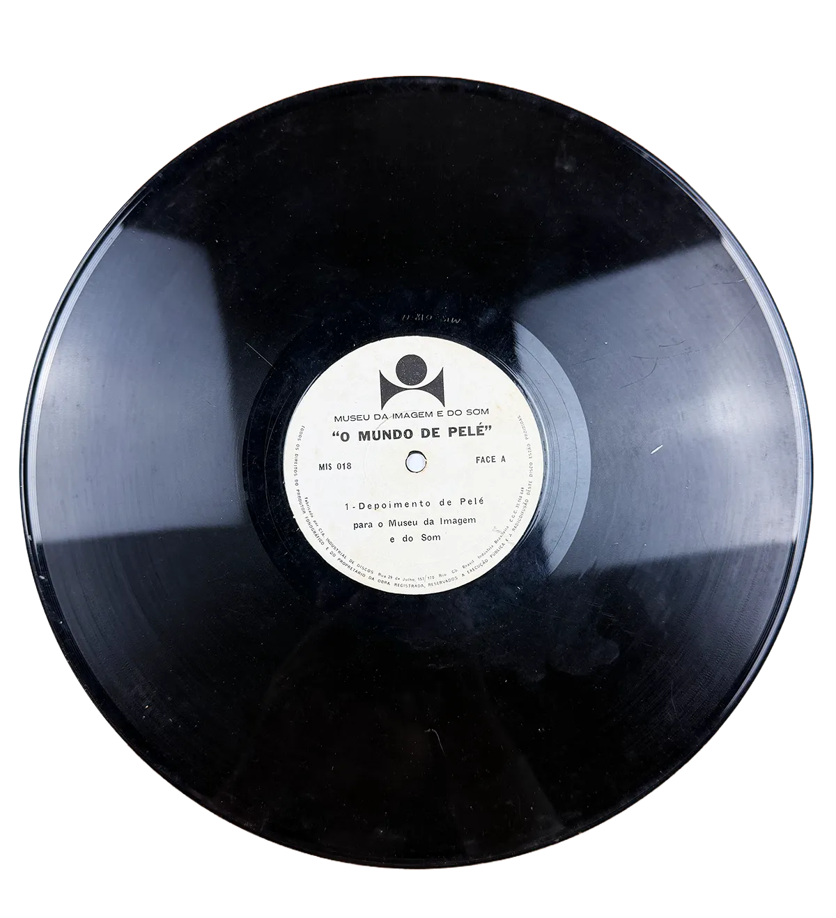 LP The World of Pelé – Museum of Image and Sound – Red Letters – 1969 – MIS-018 – Autographed by King Pelé — imagem 6 de 6