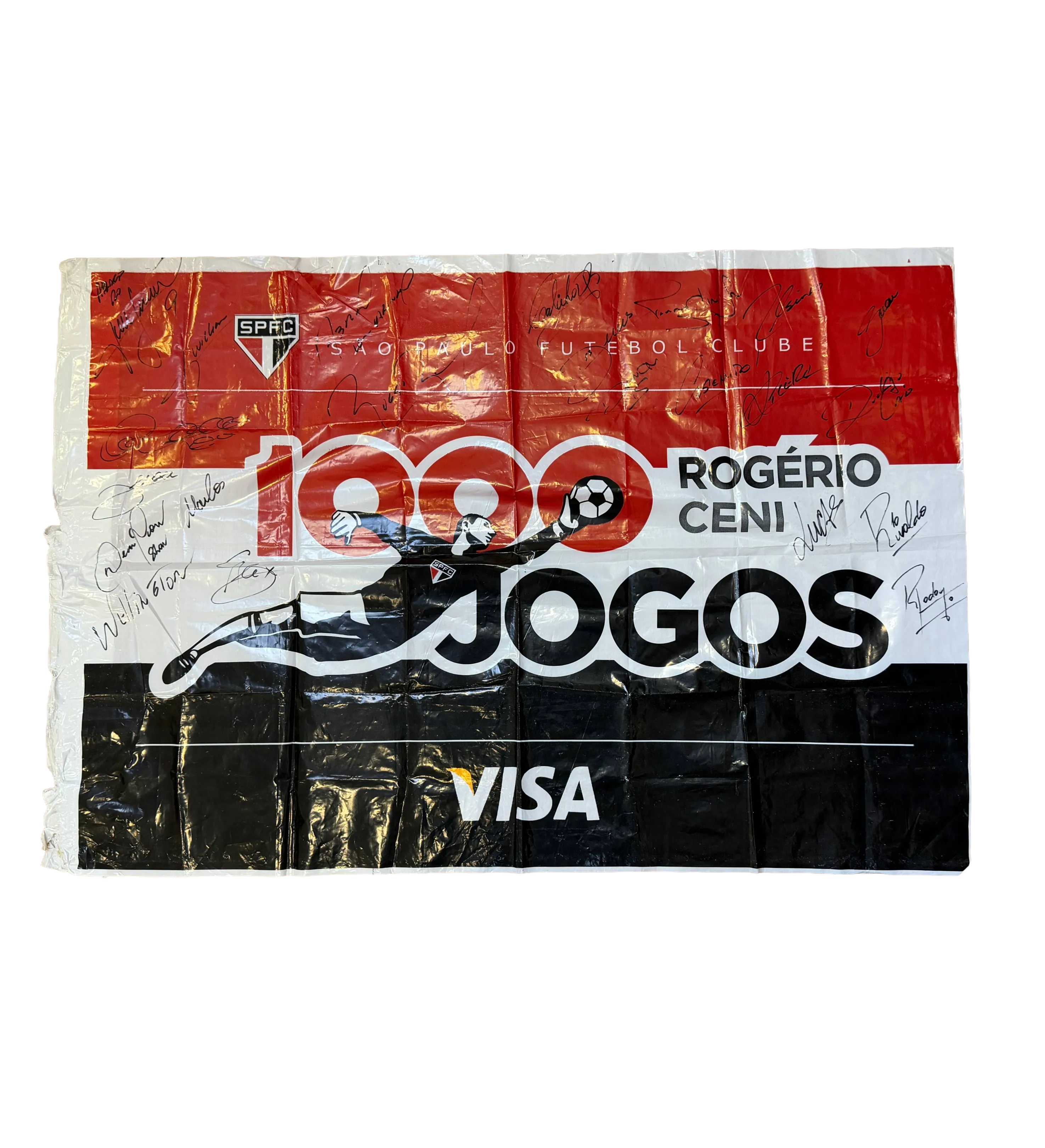 Kit Com Bandeira Rogerio Ceni 1000 Jogos São Paulo 2 x 1 Atlético-MG 2011 + Ingresso Homenagem 1000 Jogos + Ingresso do Jogo — imagem 1 de 5