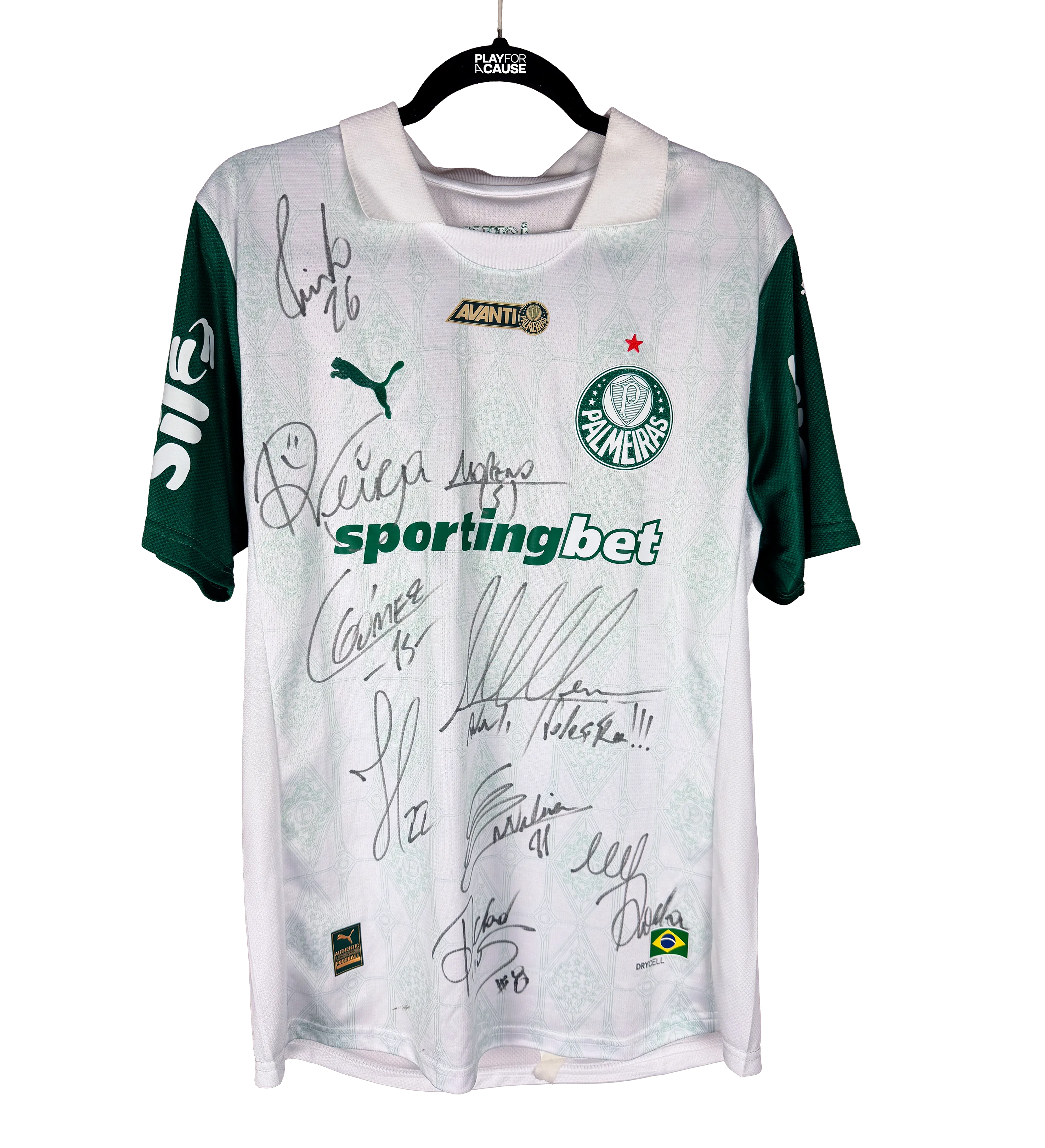Palmeiras Jersey - Murilo - Truly a Champion - Autographed by the Squad — imagem 1 de 5