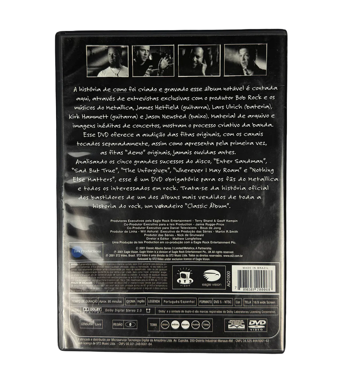 DVD – Metallica – Classics Album 2001 – Signed by the Entire Band – Including James Hetfield, Kirk Hammett, Jason Newsted and Lars Ulrich — imagem 2 de 2