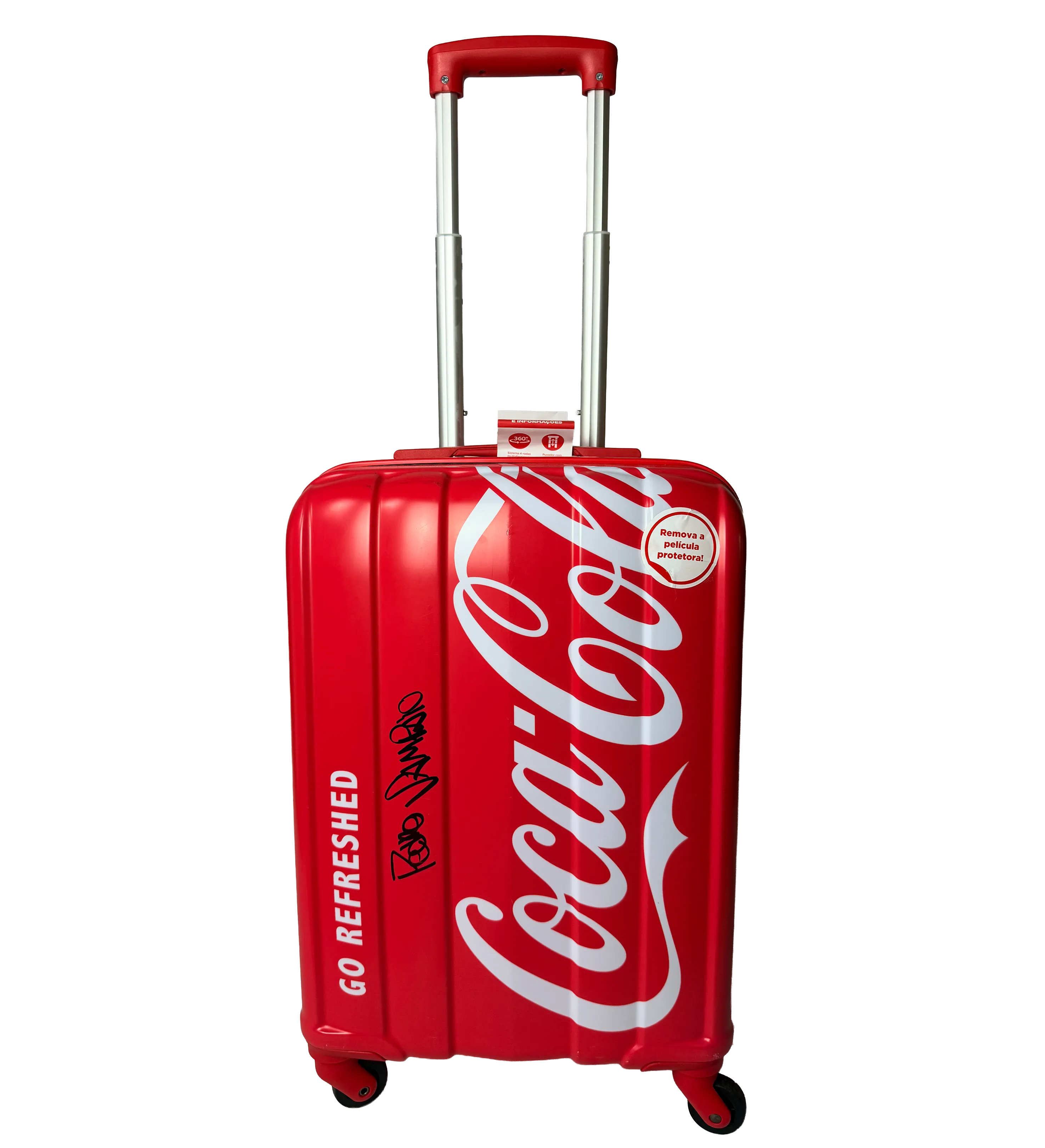 Coca-Cola Split 2 Suitcase Autographed by Pedro Sampaio — imagem 4 de 4