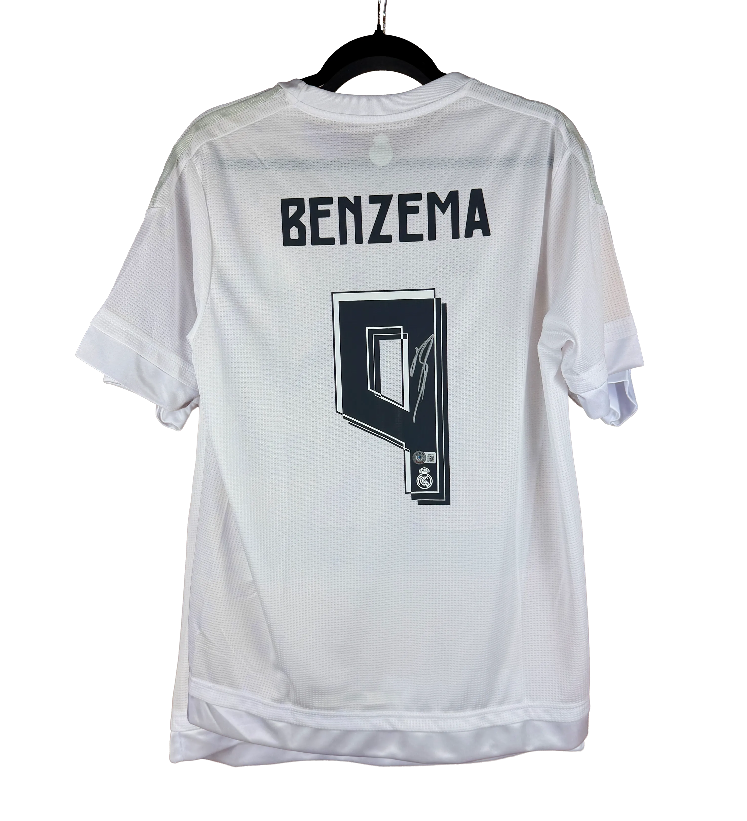 Camisa Autografada Real Madrid Retro Benzema Temporada 2017 — imagem 2 de 3