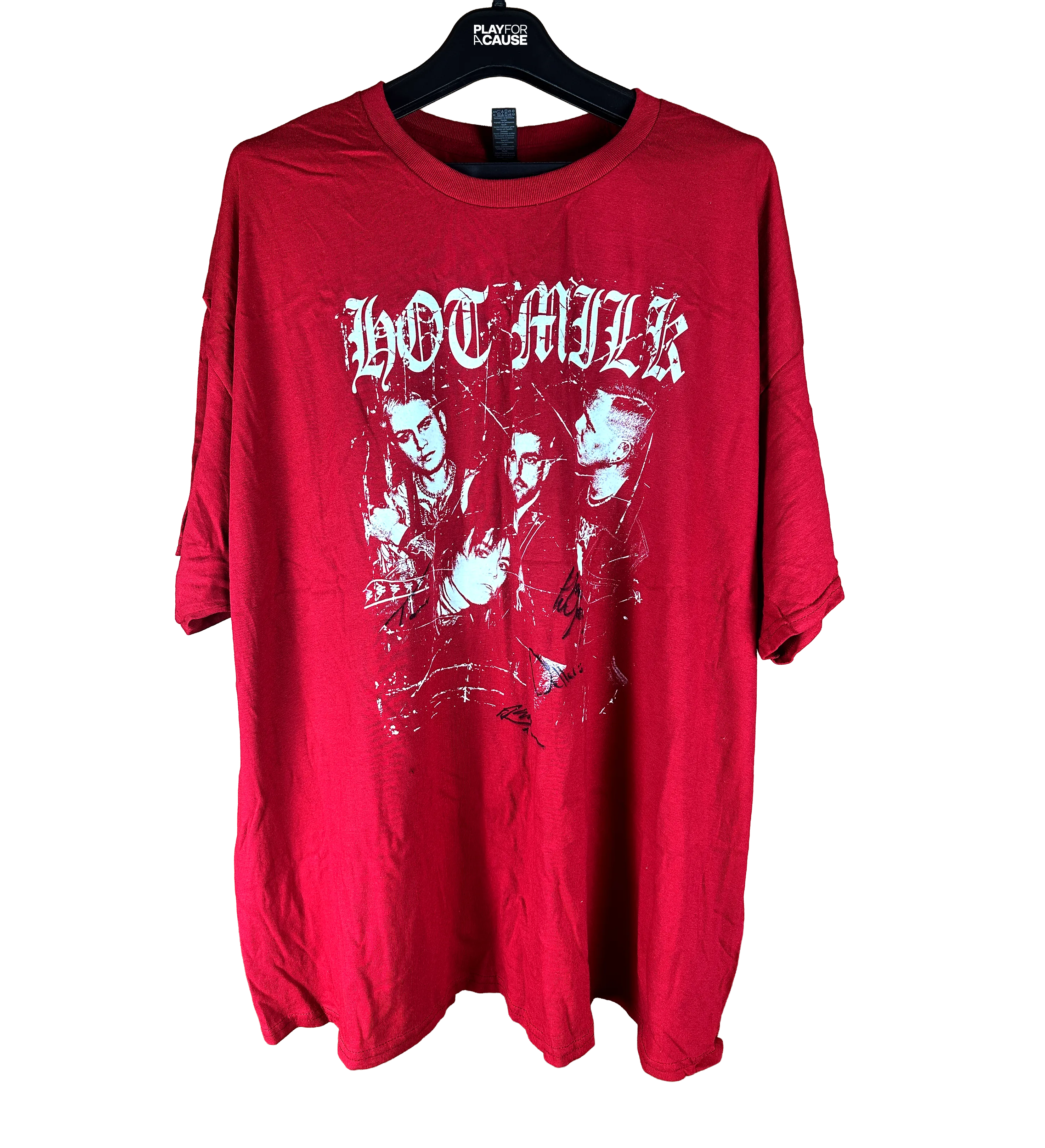 Kit autografiado de Hot Milk con Camiseta + Setlist + Ecobag — imagem 3 de 9