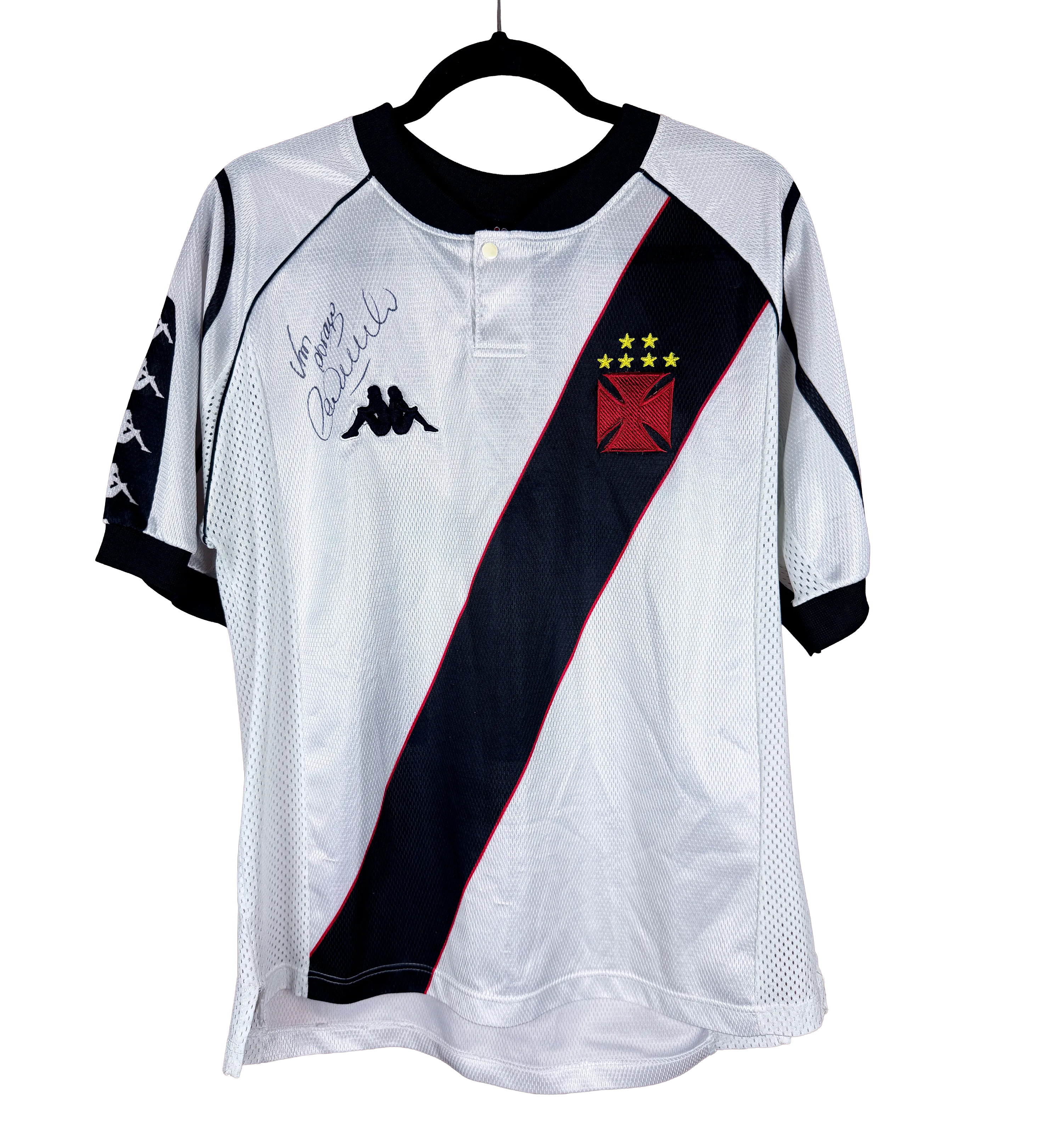Camisa Vasco Edmundo Temporada 1998 Centenário do Clube Autografada pelo Ídolo — imagem 1 de 4