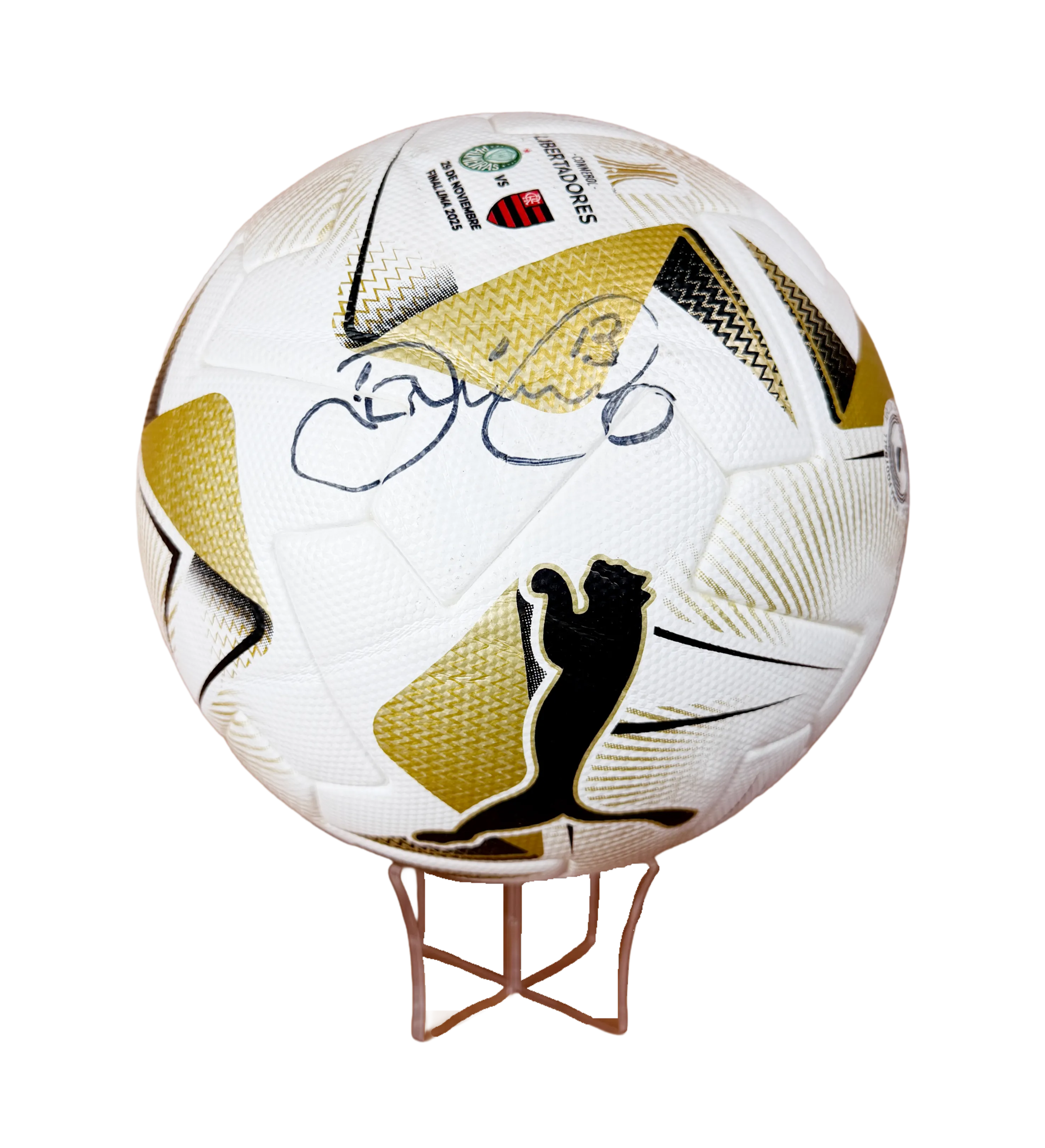 2025 Libertadores Final Ball Autographed by Danilo — imagem 1 de 3