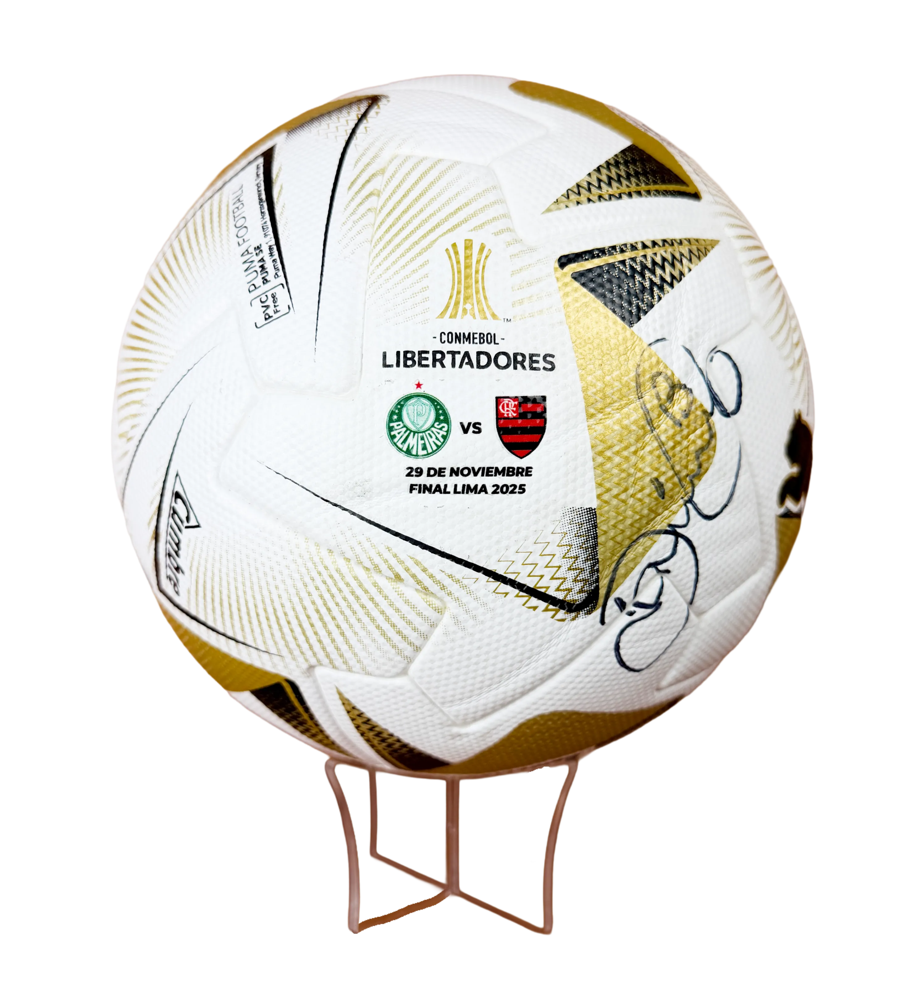 2025 Libertadores Final Ball Autographed by Danilo — imagem 2 de 3