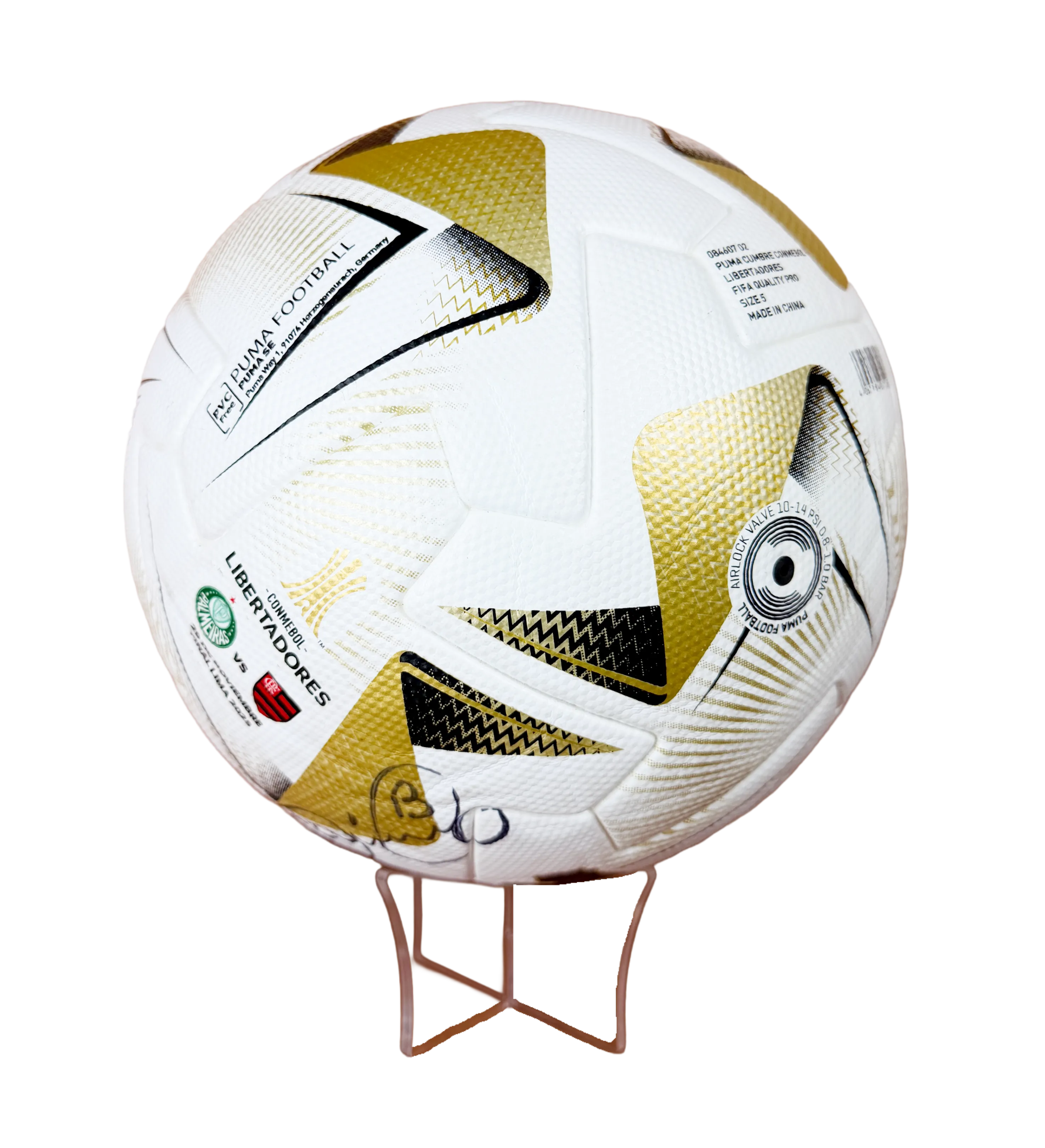 2025 Libertadores Final Ball Autographed by Danilo — imagem 3 de 3