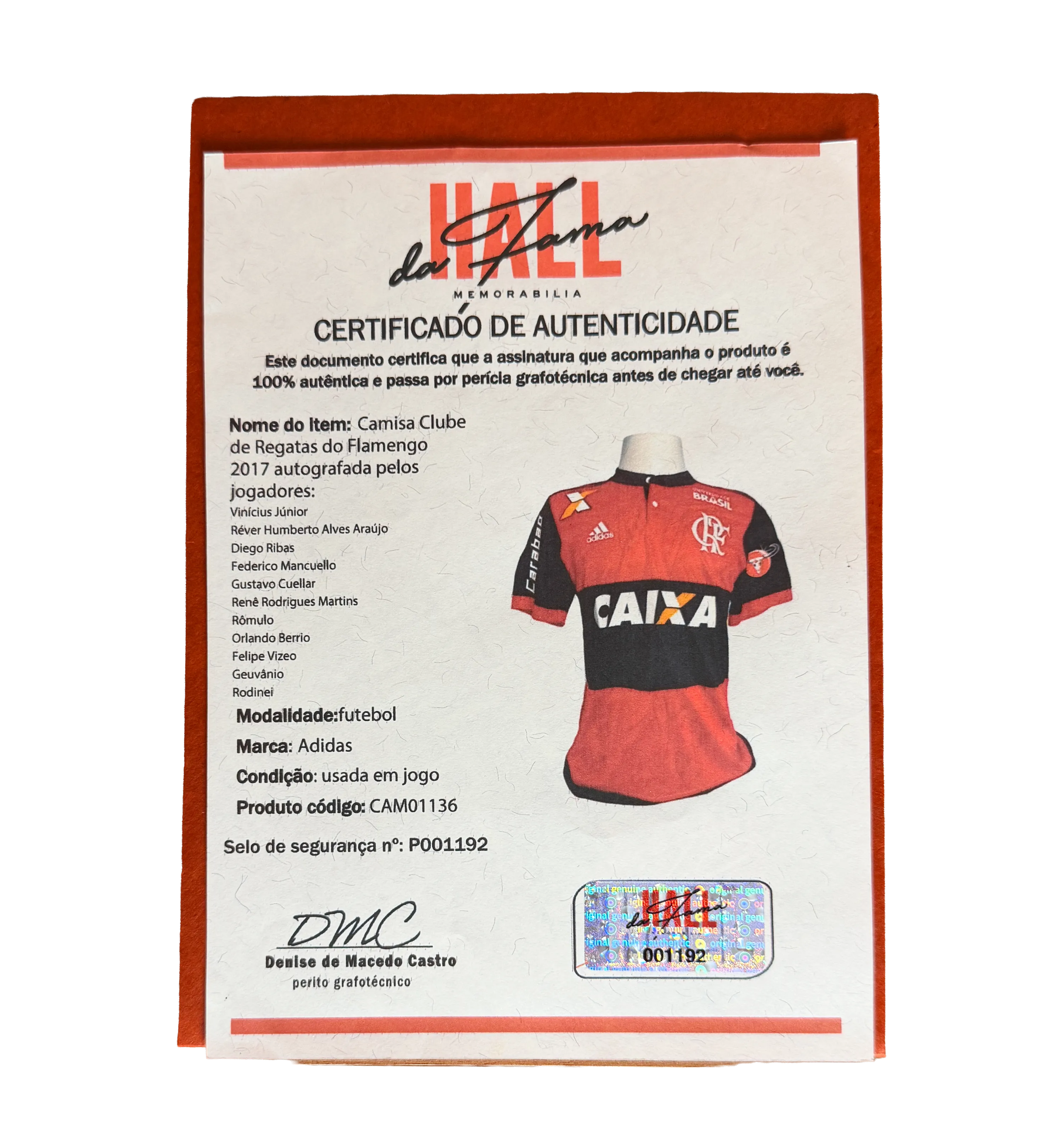 Diego 2017 match-prepared with Vini's autograph — imagem 11 de 11
