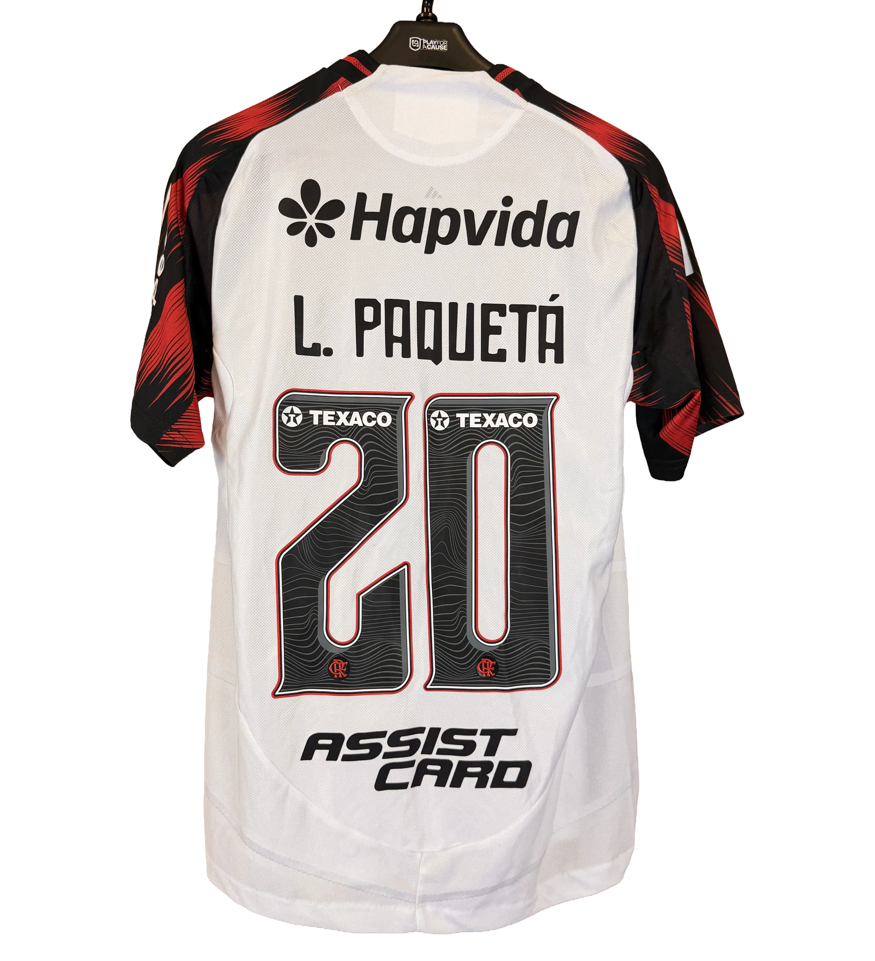 Flamengo Jersey – Paquetá #20 – White – 2026 Season – Match Prepared — imagem 2 de 3