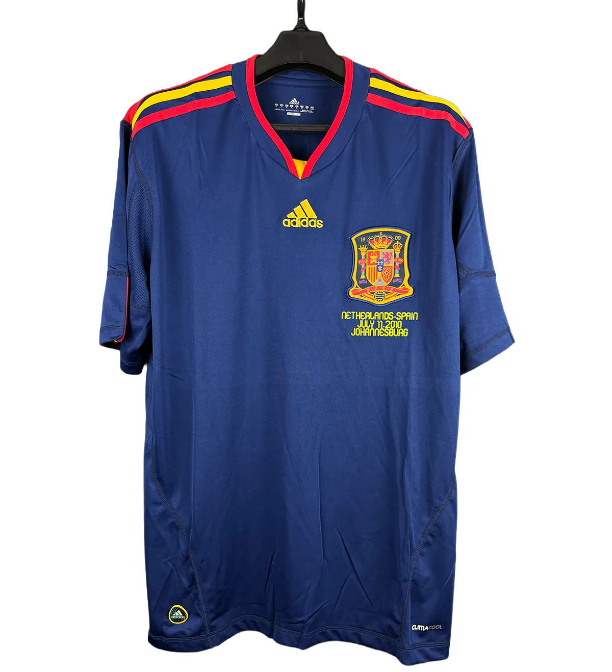 Camiseta Retro España David Villa Copa del Mundo 2010 Autografiada por el Ídolo — imagem 1 de 4
