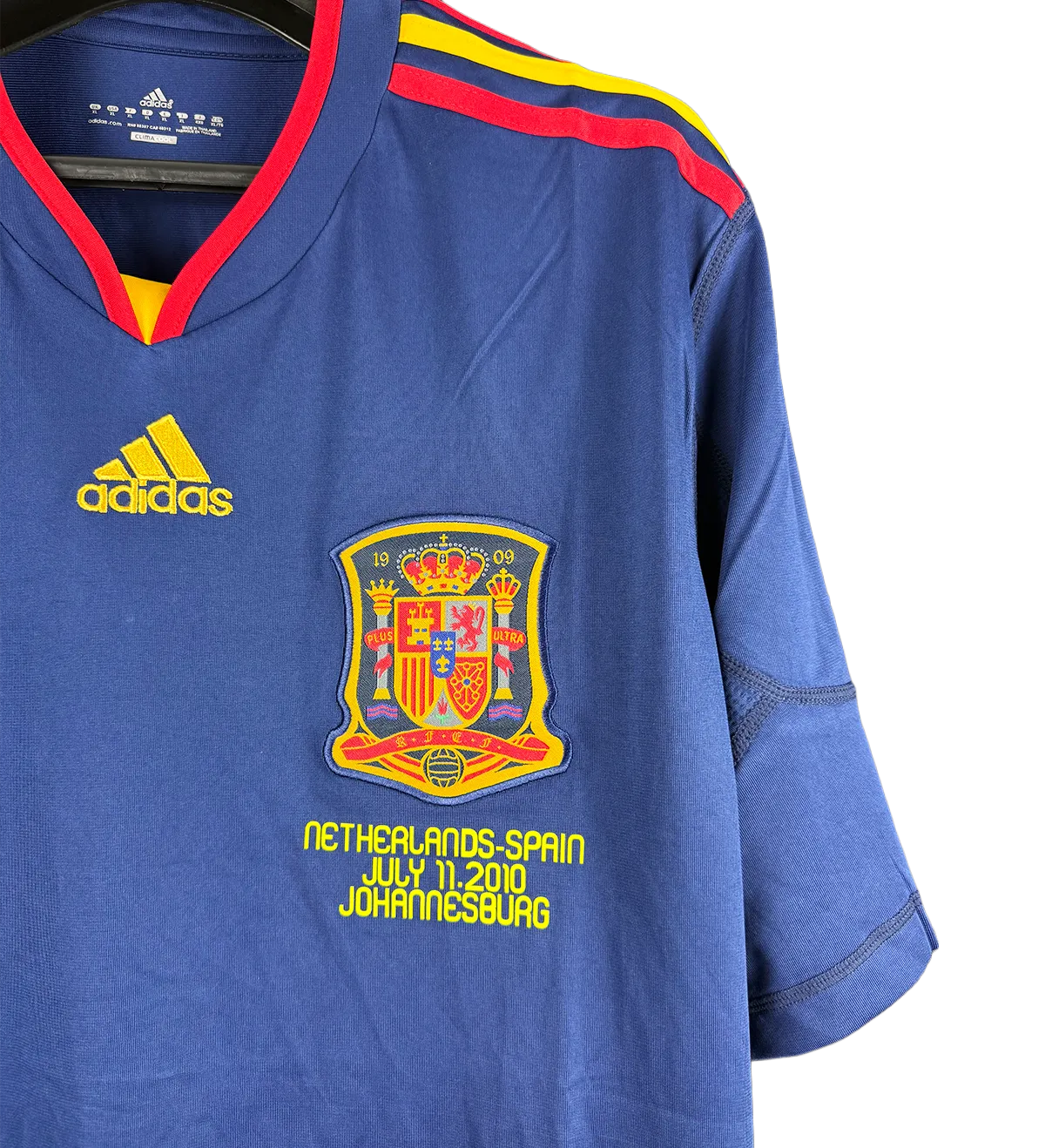 Camiseta Retro España David Villa Copa del Mundo 2010 Autografiada por el Ídolo — imagem 4 de 4