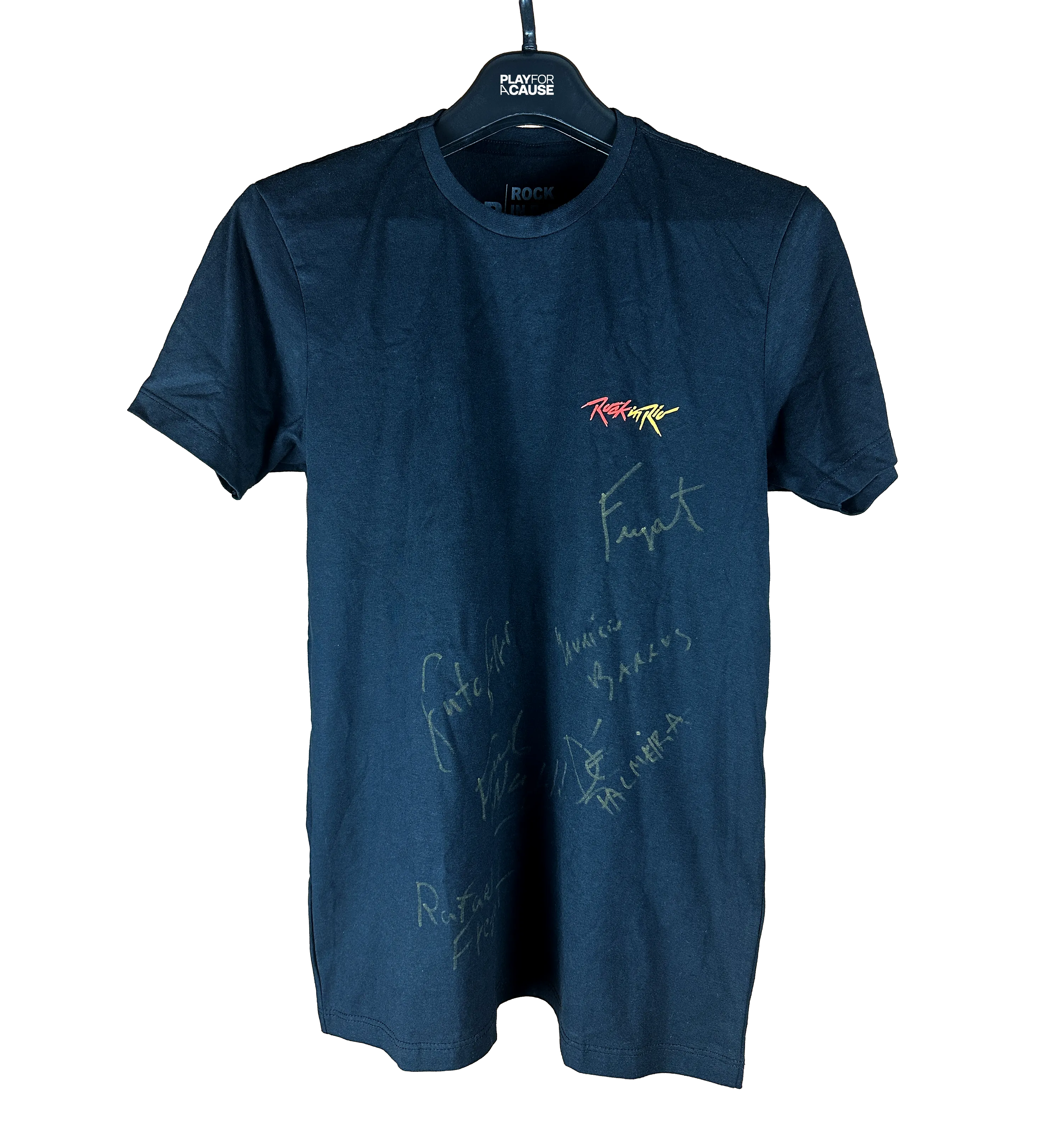 Barão Vermelho autographed shirt + drumsticks — imagem 2 de 10