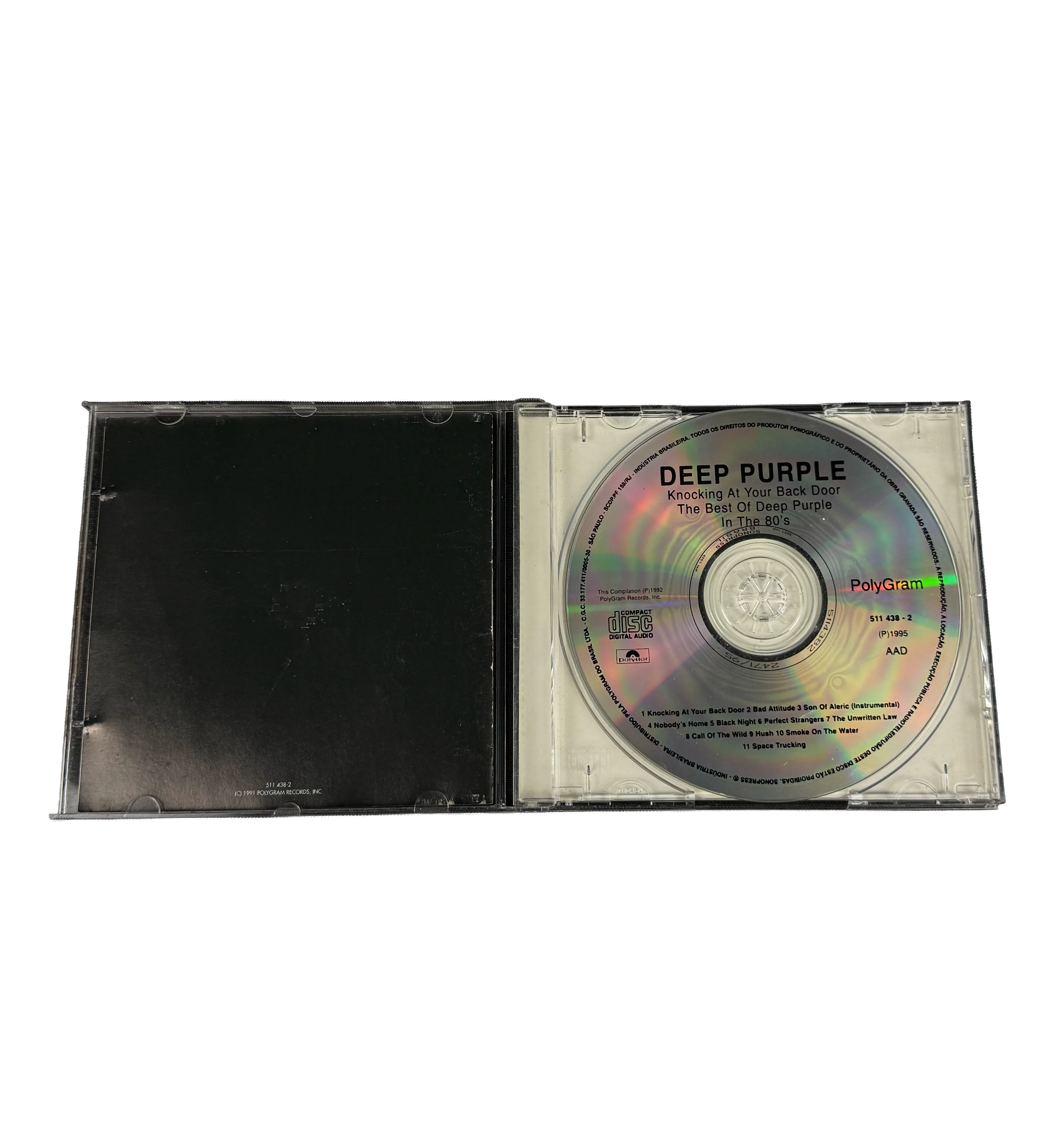 CD – Deep Purple – Knocking at Your Back Door: The Best of Deep Purple (1991) – Signed by Roger Glover & Ian Paice — imagem 4 de 4