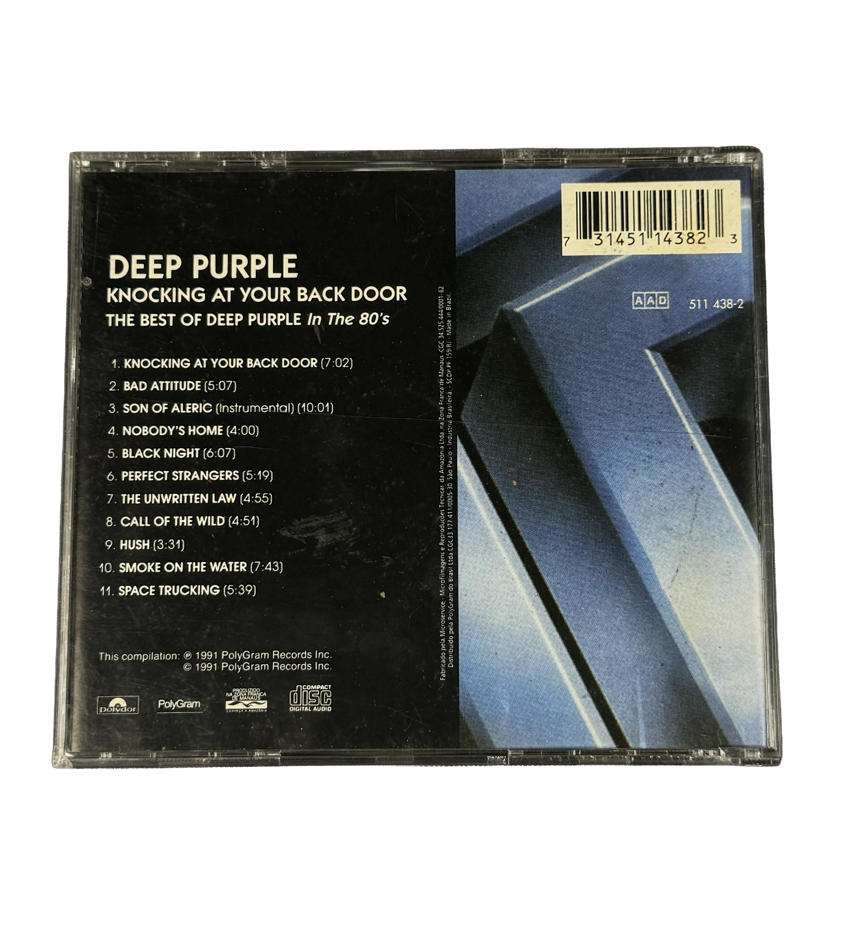 CD – Deep Purple – Knocking at Your Back Door: The Best of Deep Purple (1991) – Signed by Roger Glover & Ian Paice — imagem 2 de 4