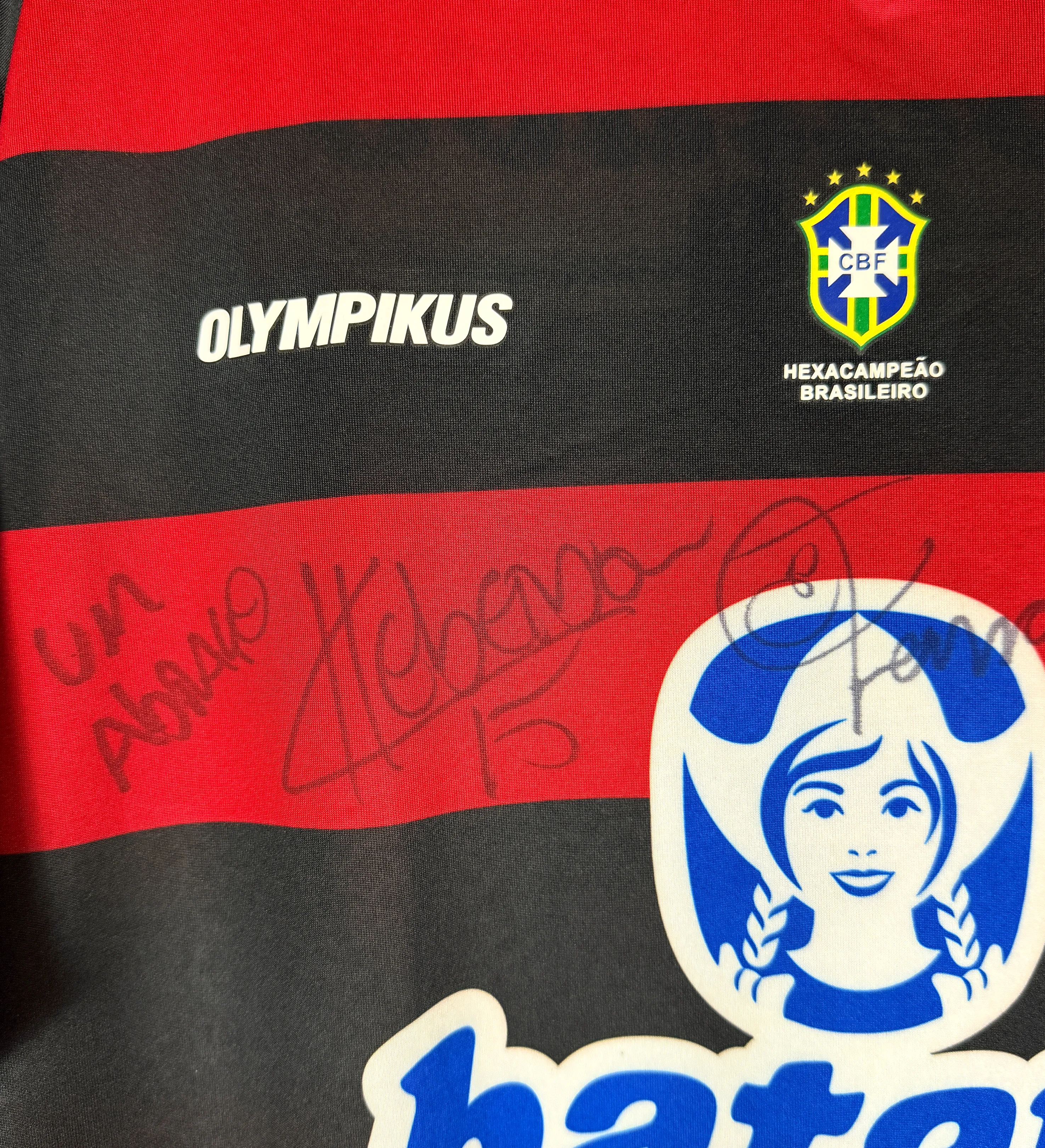 Camiseta Flamengo - Kléberson #15 - Autografiada por los jugadores — imagem 4 de 6
