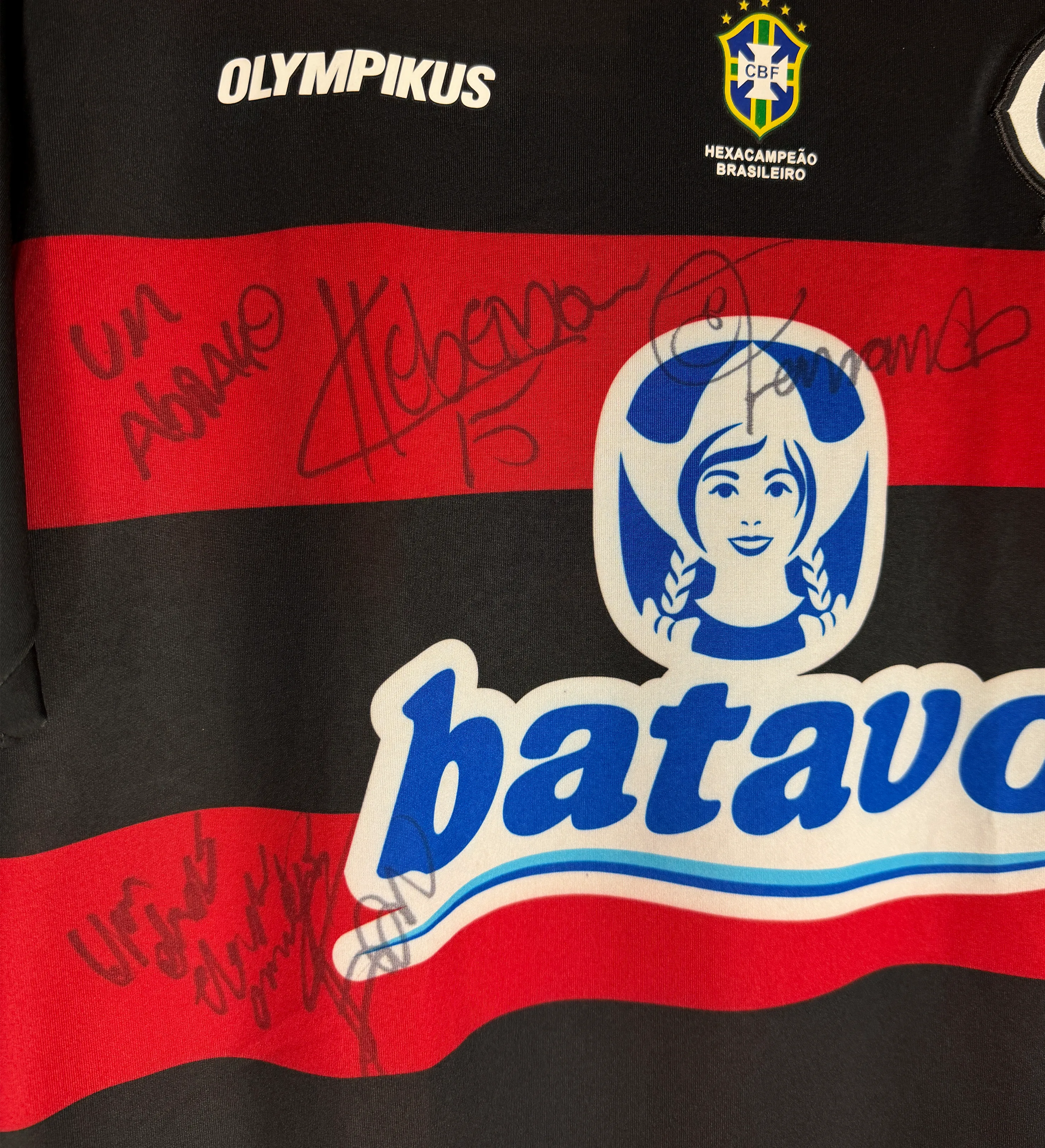 Camiseta Flamengo - Kléberson #15 - Autografiada por los jugadores — imagem 6 de 6