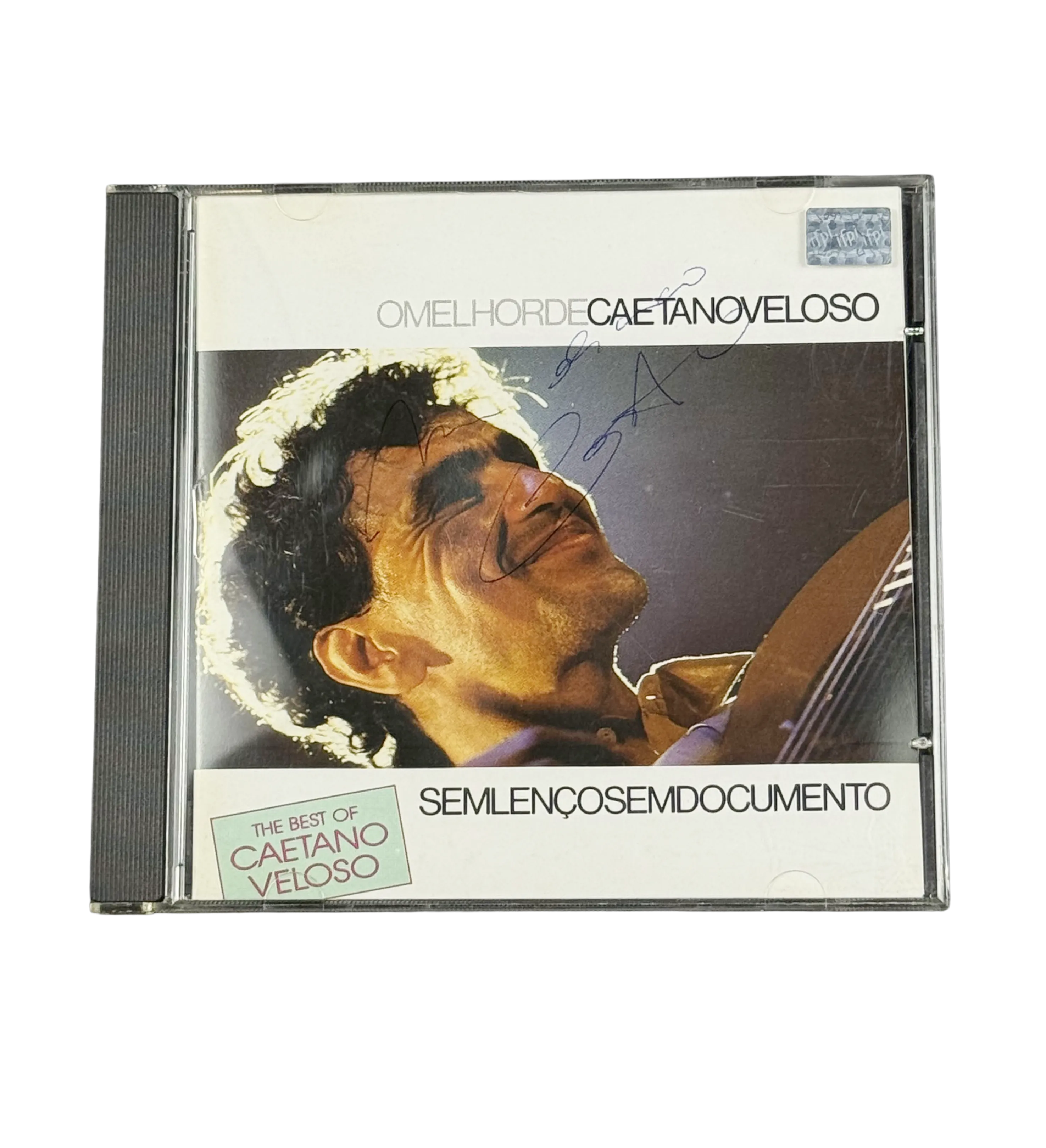 CD The Best of Caetano Veloso - Sem Lenco , Sem Documento - 1989 - Autografado pelo Cantor e Compositor — imagem 1 de 4