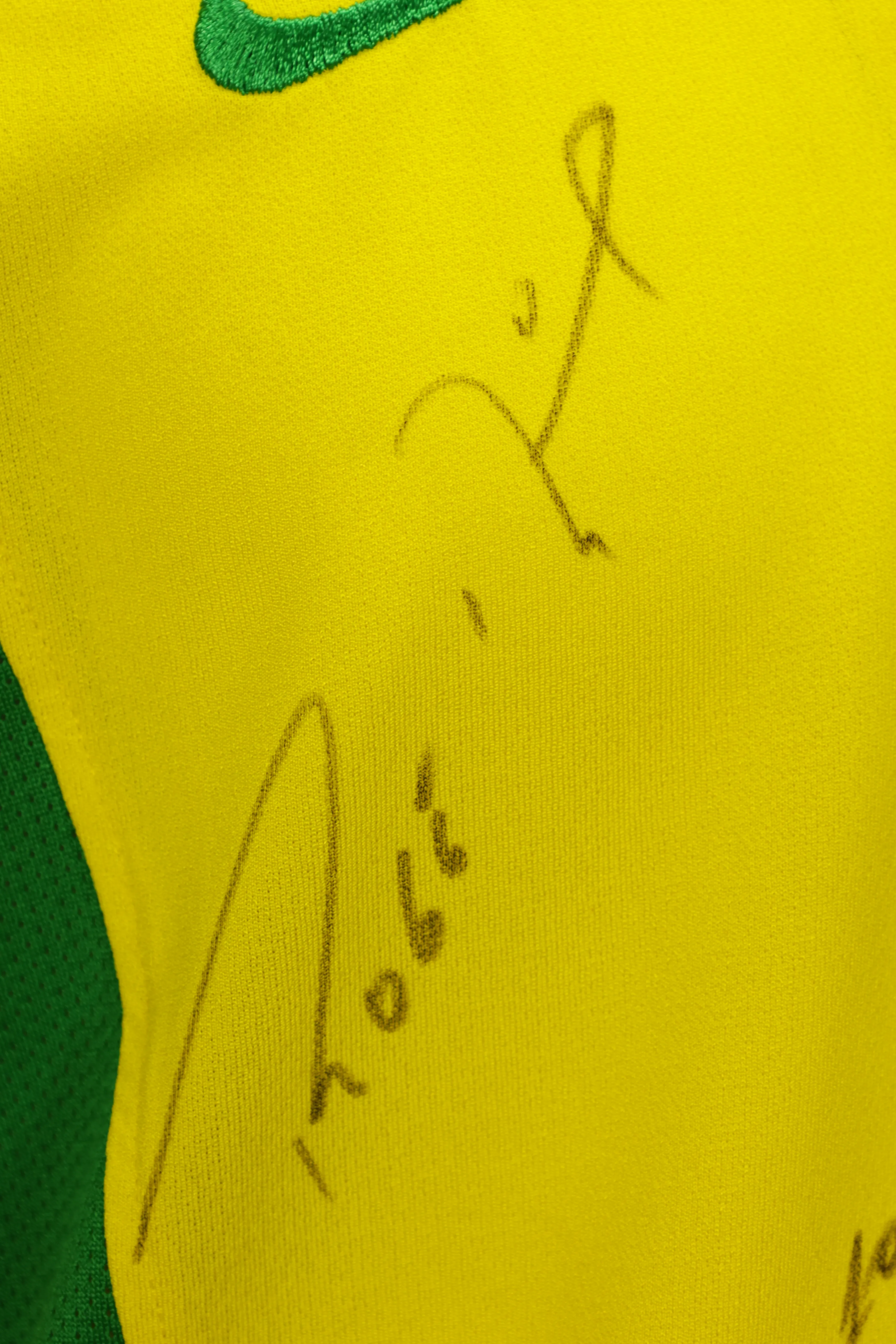 Camisa Brasil Ronaldo Temporada 2002 Autografada pelo Elenco — imagem 11 de 13