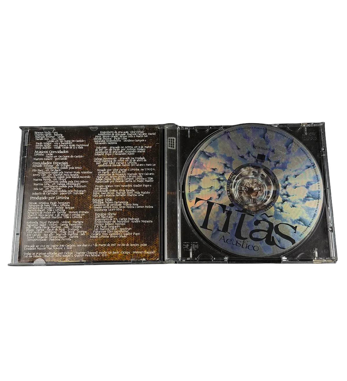 CD – Titãs – MTV Unplugged (1997) – Signed by Nando Reis, Charles Gavin, Sérgio Britto, Tony Bellotto, Branco Mello and Paulo Miklos — imagem 3 de 4