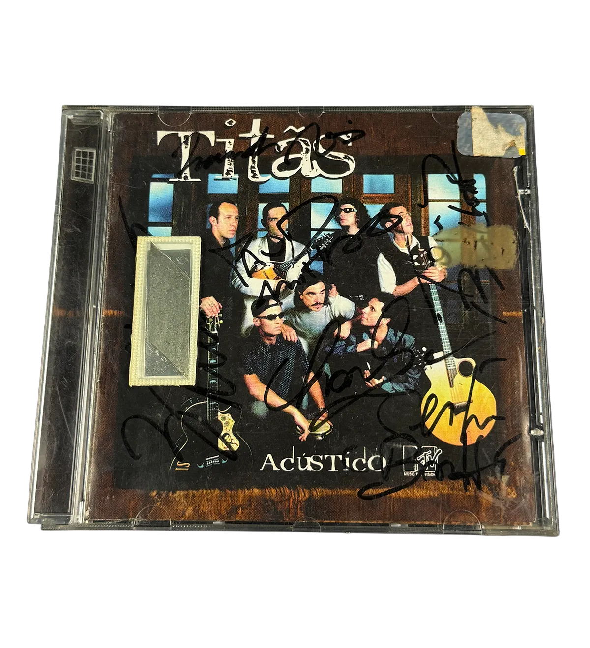 CD – Titãs – MTV Unplugged (1997) – Signed by Nando Reis, Charles Gavin, Sérgio Britto, Tony Bellotto, Branco Mello and Paulo Miklos — imagem 1 de 4
