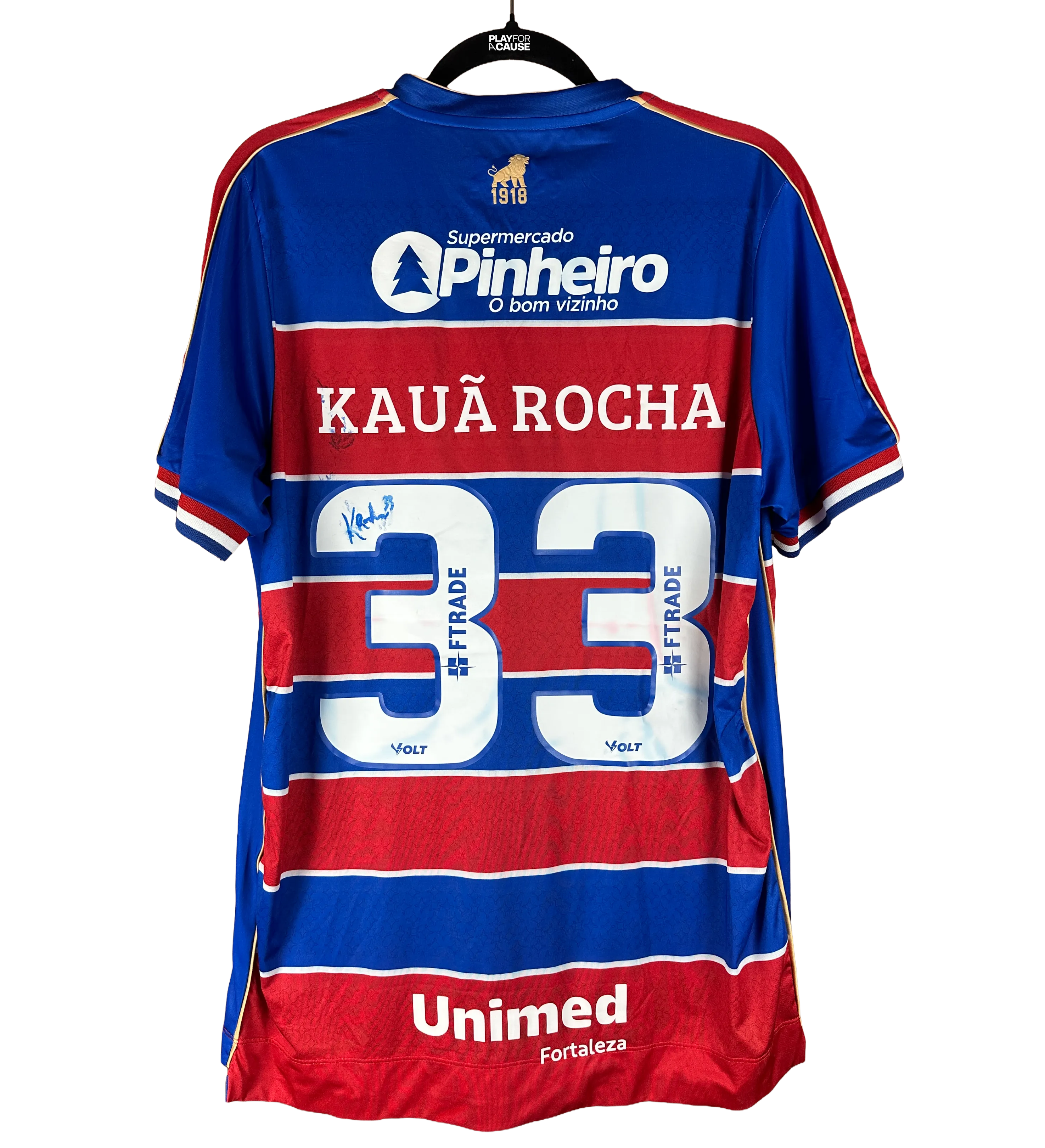 Camiseta Fortaleza – Kauã Rocha - Fortaleza vs Cuiabá – Estreno del Uniforme 2026 – Serie B 2026 – Usada en Partido y Firmada — imagem 2 de 5