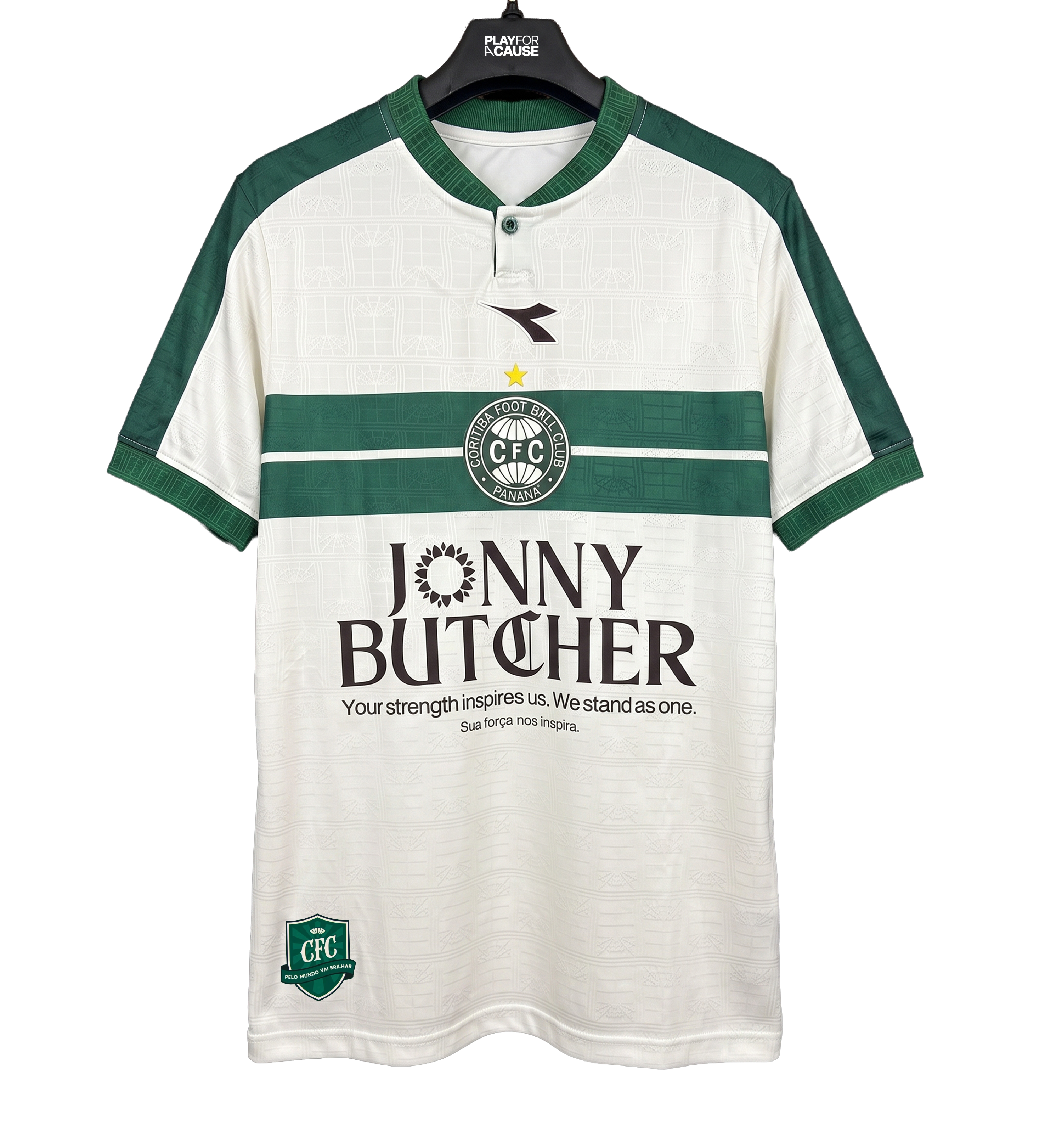 Camisa Coritiba Josué Especial Jonny Butcher CFC 2 x 1 CHA Brasileirão 2026 Usada e Autografada Pelo Jogador — imagem 4 de 4
