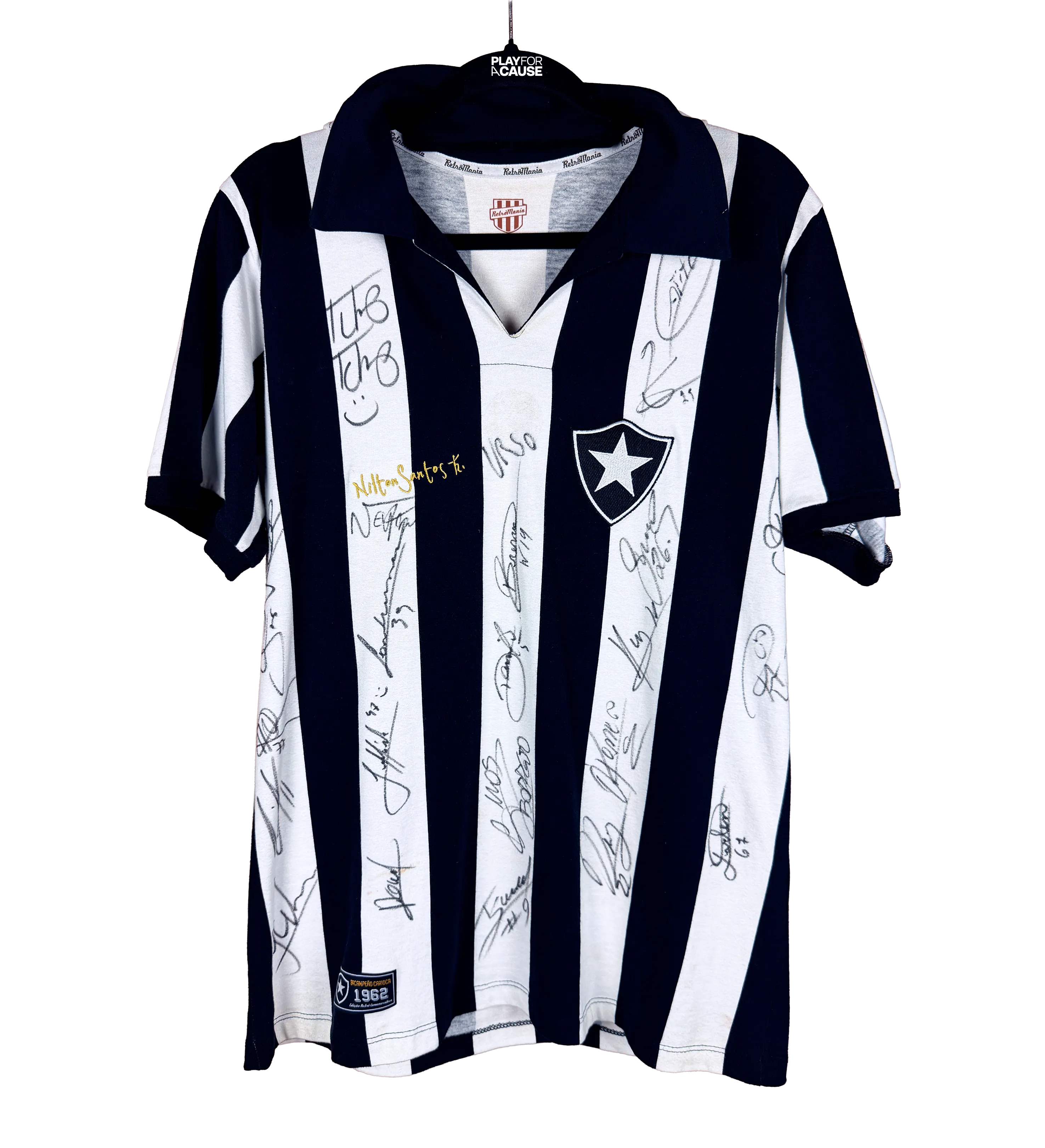 Camisa Botafogo – Edição Especial 1962 – Autografada pelo Elenco de 2024 — imagem 1 de 6