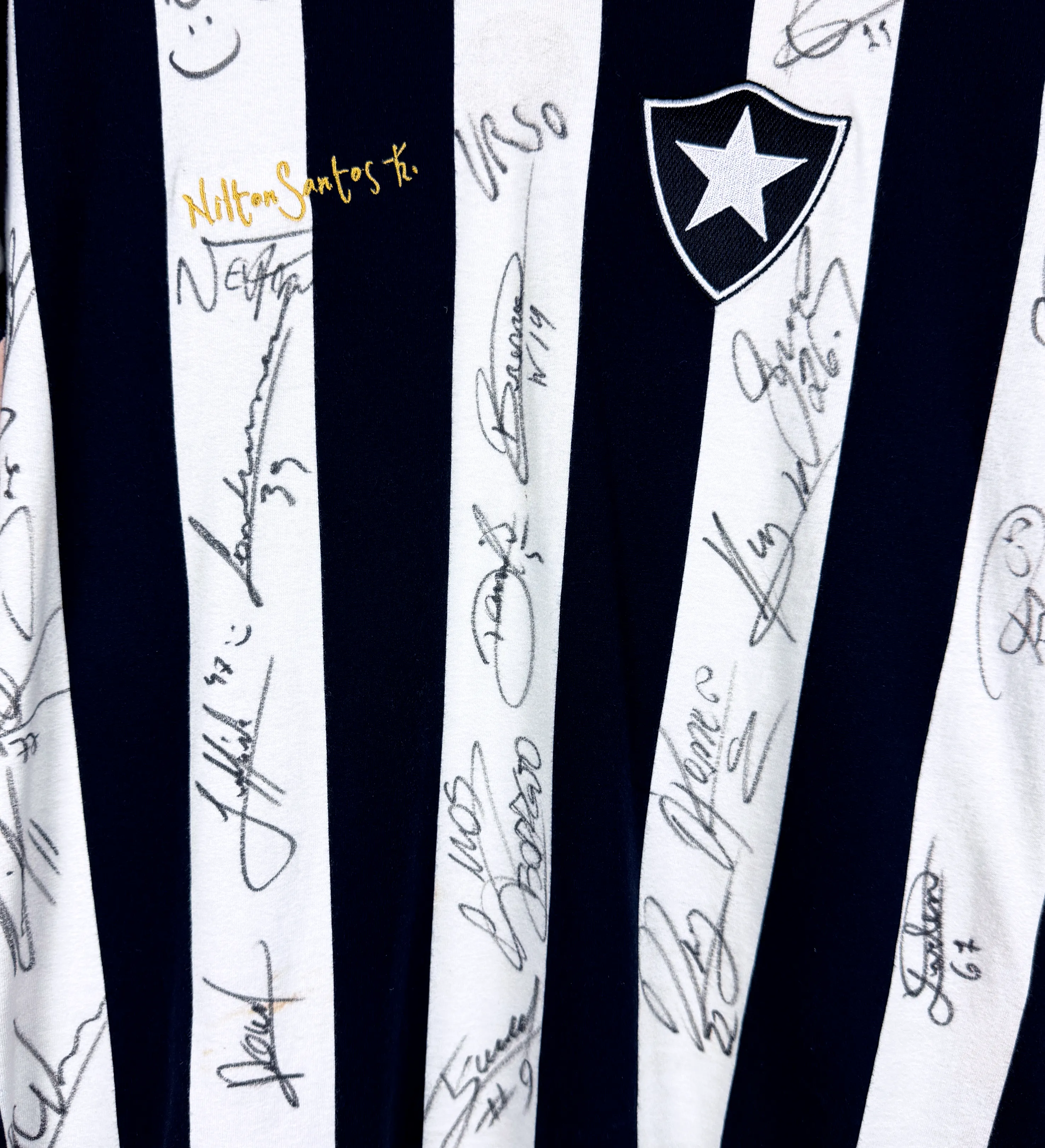 Camisa Botafogo – Edição Especial 1962 – Autografada pelo Elenco de 2024 — imagem 3 de 6