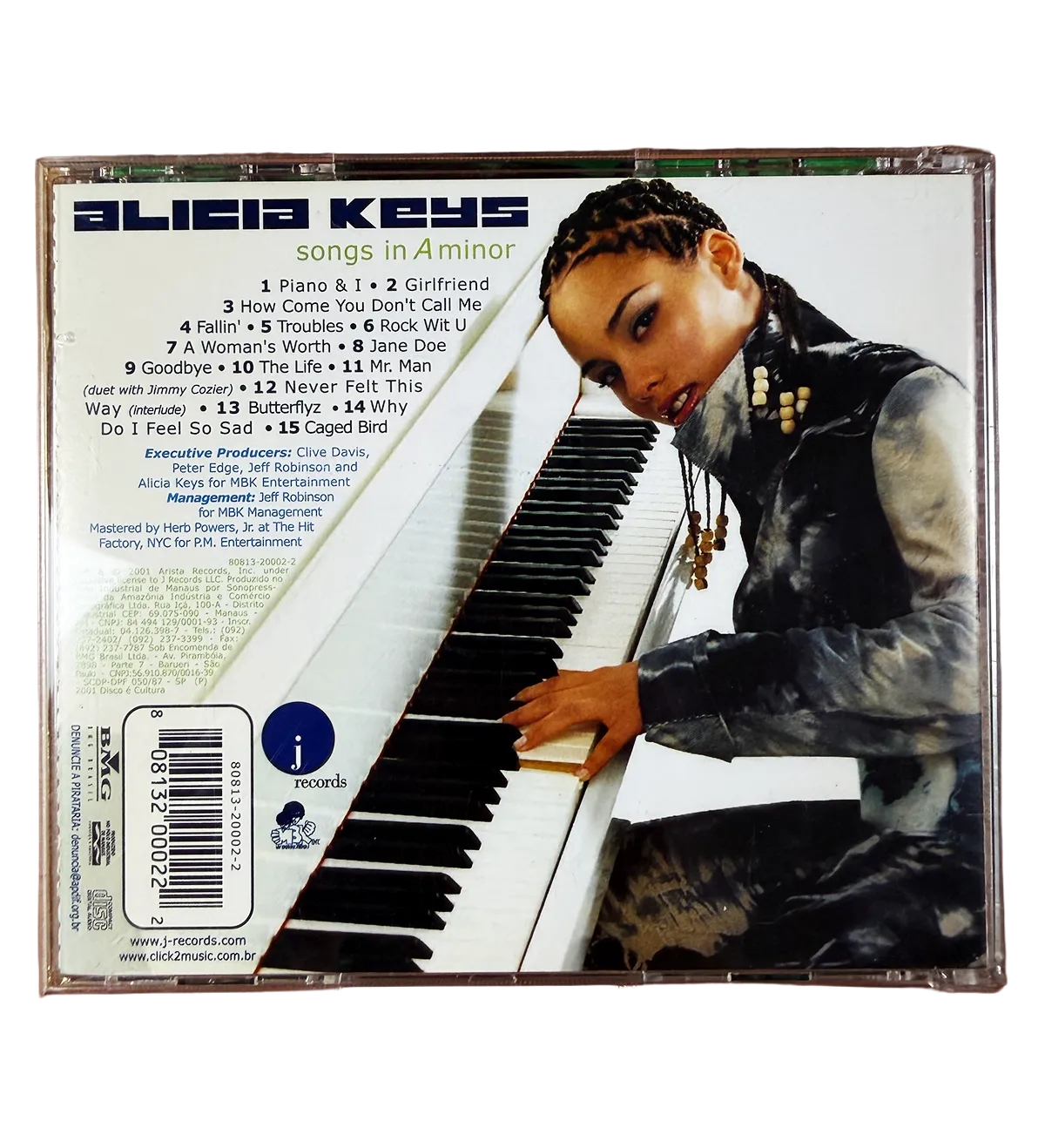 CD – Alicia Keys – Songs in A Minor – 2001 – Firmado por la Cantante — imagem 3 de 4