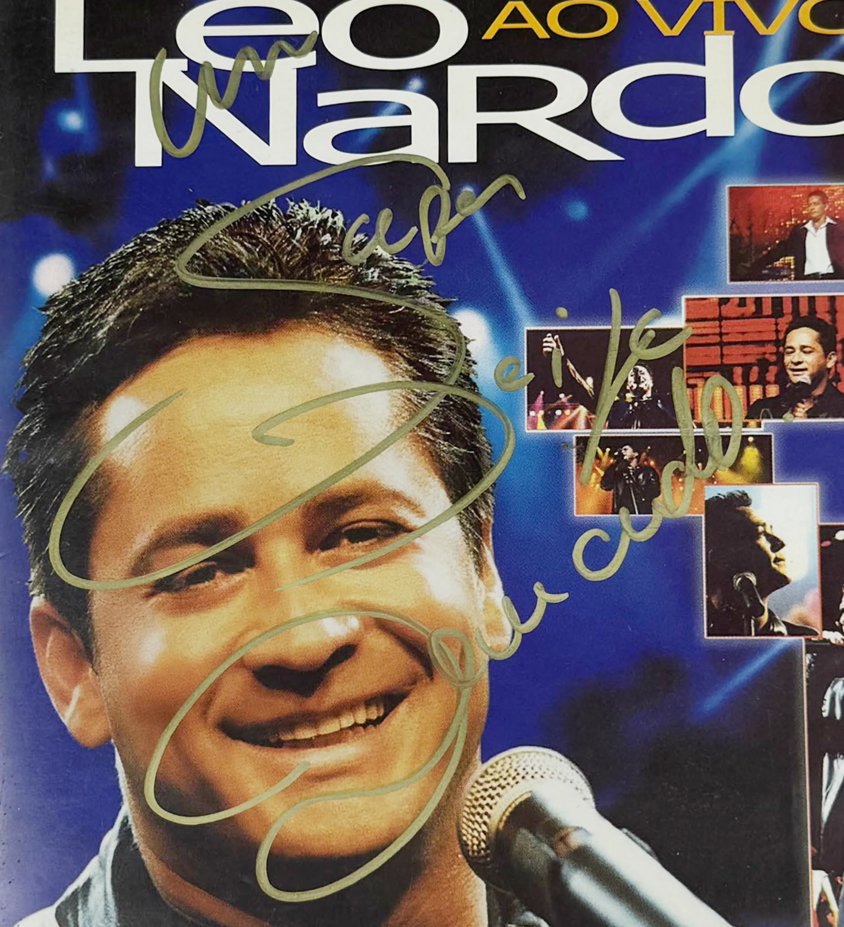 DVD - Leonardo Ao Vivo - Show Tempo - Gravado no Olympia / 1999 - Autografado pelo Cantor Sertanejo — imagem 3 de 4