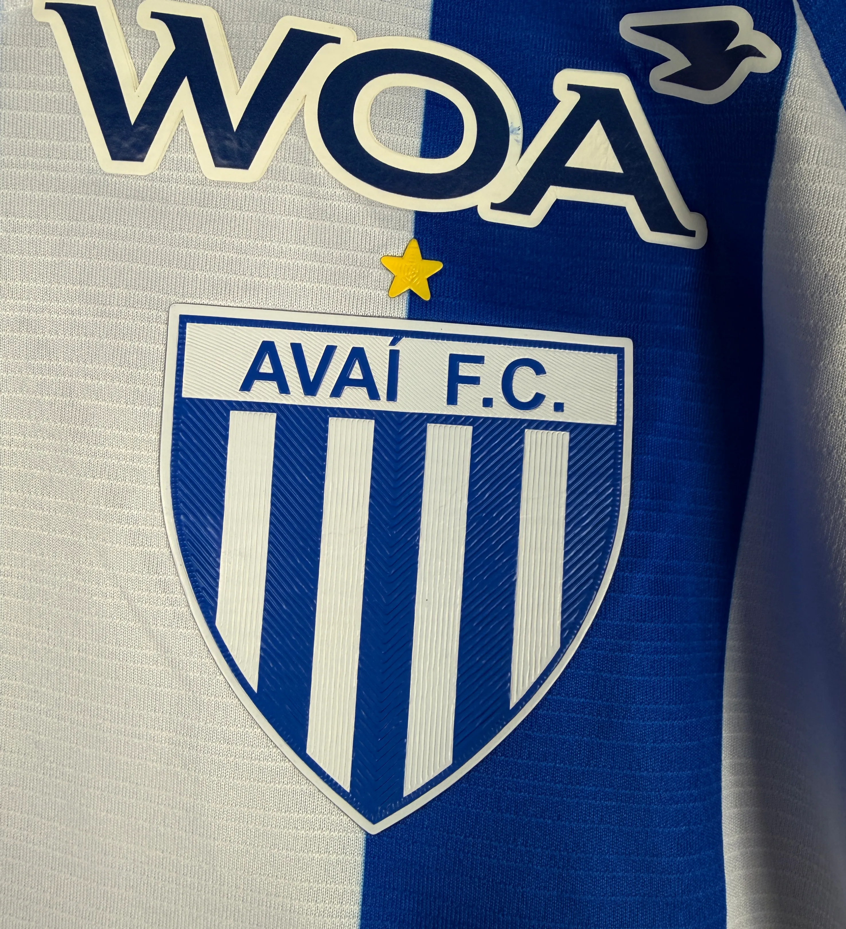 Camiseta Avaí Douglas Teixeira Parche Día del Padre AVA vs CRB Usada en Partido y Firmada — imagem 5 de 7