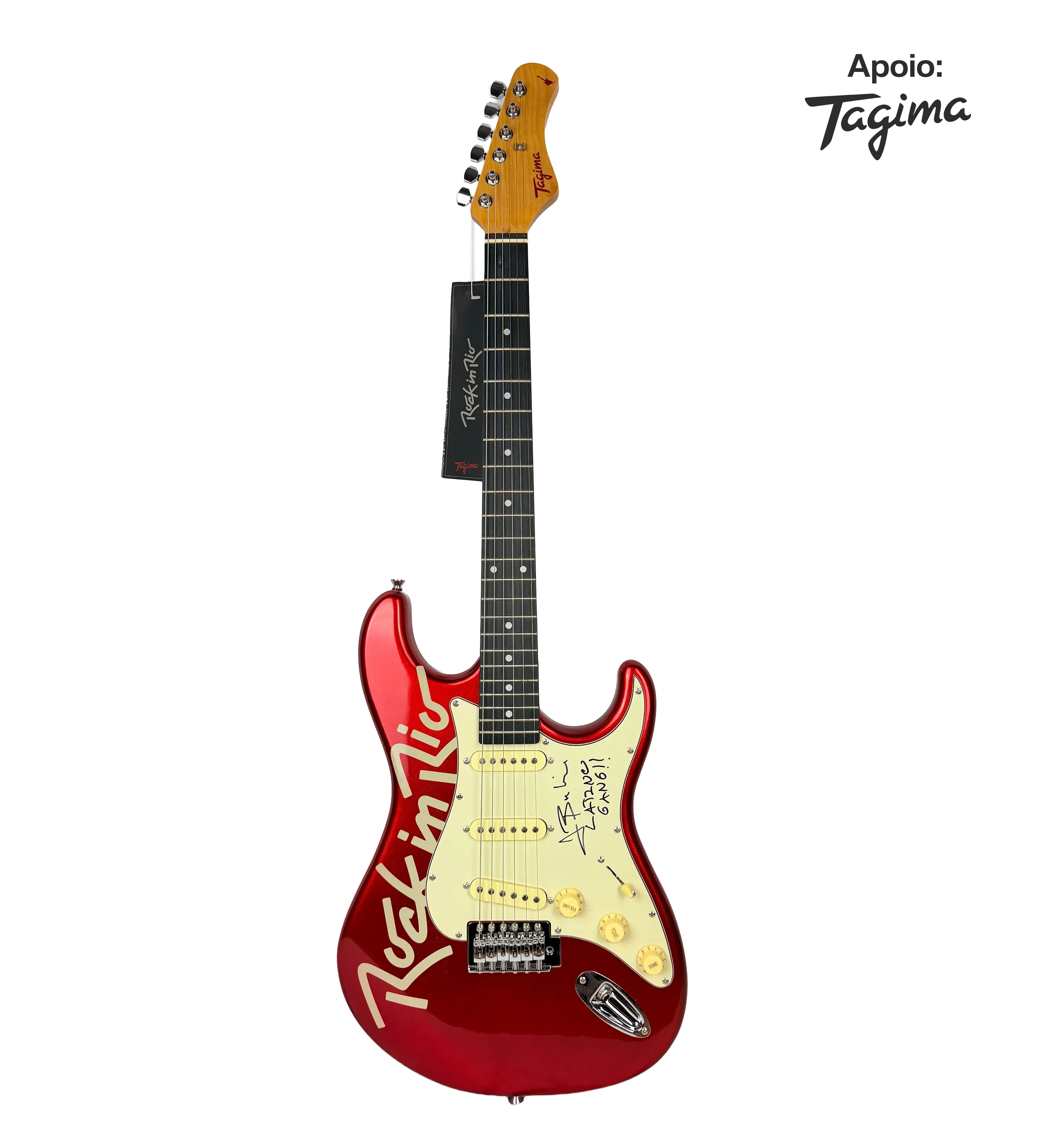 Kit Com Guitarra E Tênis Usado Autografado Por J Balvin Rock In Rio 2026 — imagem 5 de 5