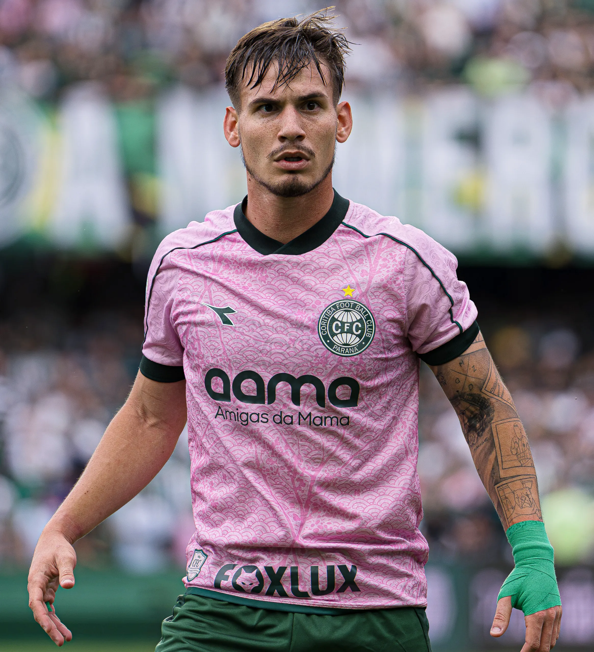 Camisa Coritiba Lavega Especial Outubro Rosa CFC x BOT Brasileirão 2026 Usada e Autografada Pelo Jogador — imagem 1 de 2