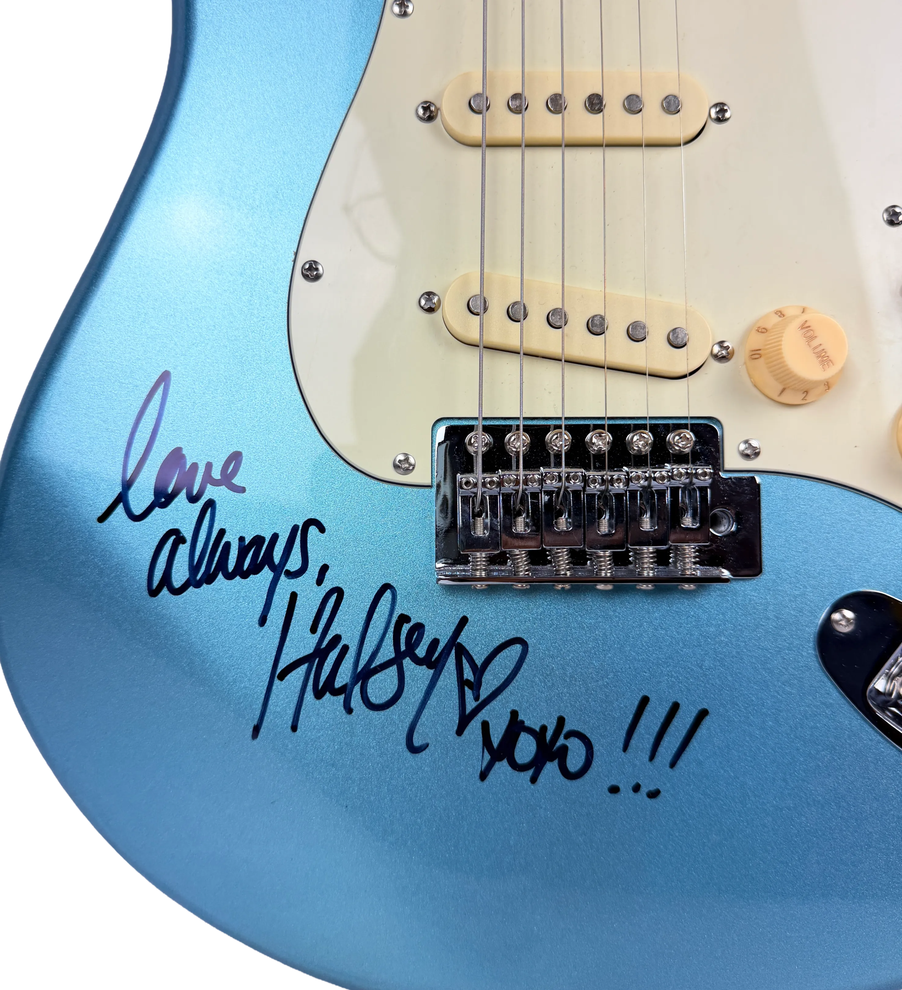Guitarra Autografada Por Halsey Rock In Rio 2026 — imagem 1 de 2