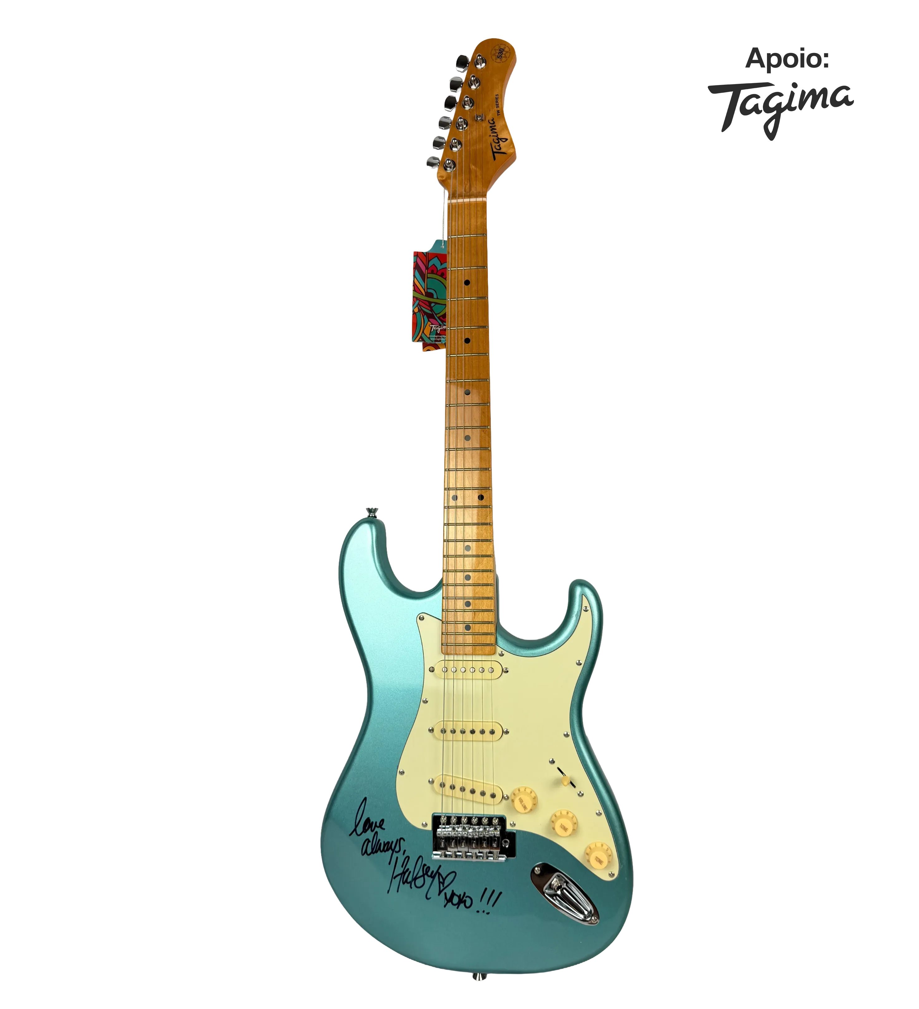 Guitarra Autografada Por Halsey Rock In Rio 2026 — imagem 2 de 2