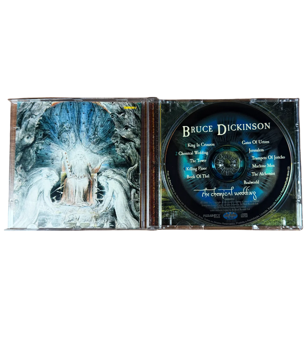CD Bruce Dickinson The Chemical Wedding 1998 Álbum Solo do Vocalista da Banda Iron Maiden Autografado pelo Ídolo — imagem 4 de 4