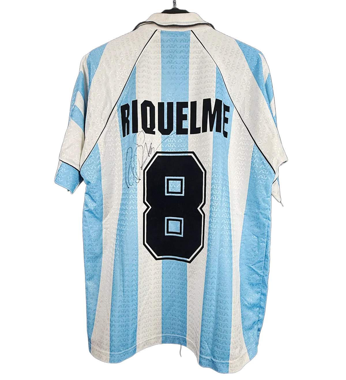 Camisa Autografada Argentina Riquelme Temporada 1998 — imagem 2 de 4